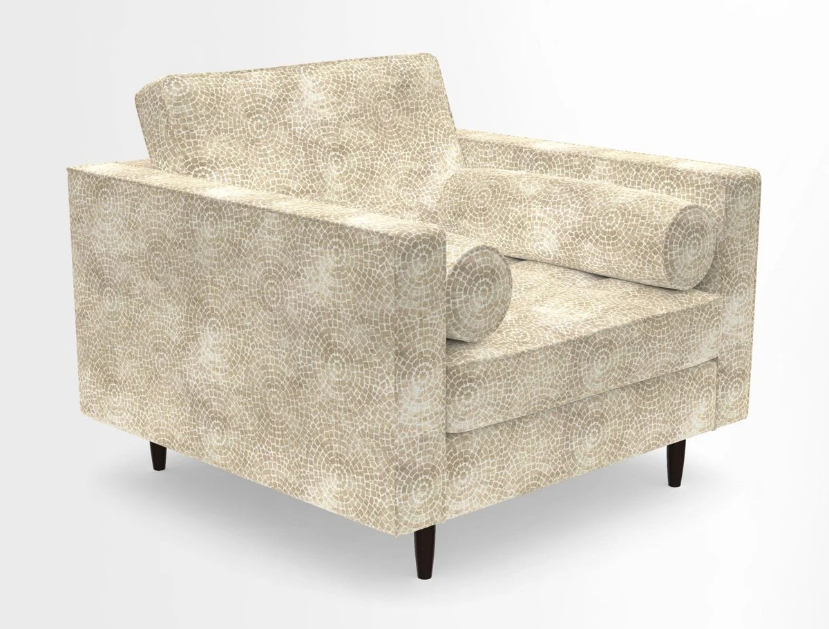 Marylebone Chair in Clever Tough And Eco Velvet Indigo