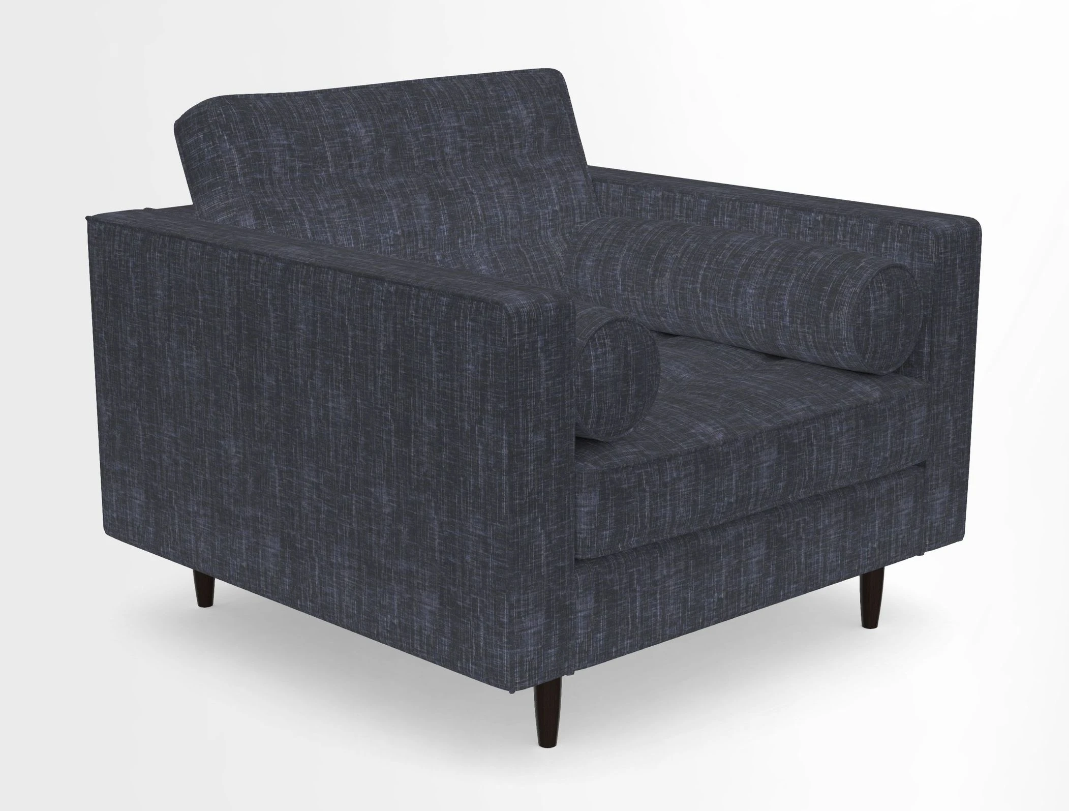 Marylebone Chair in Clever Tough And Eco Velvet Indigo