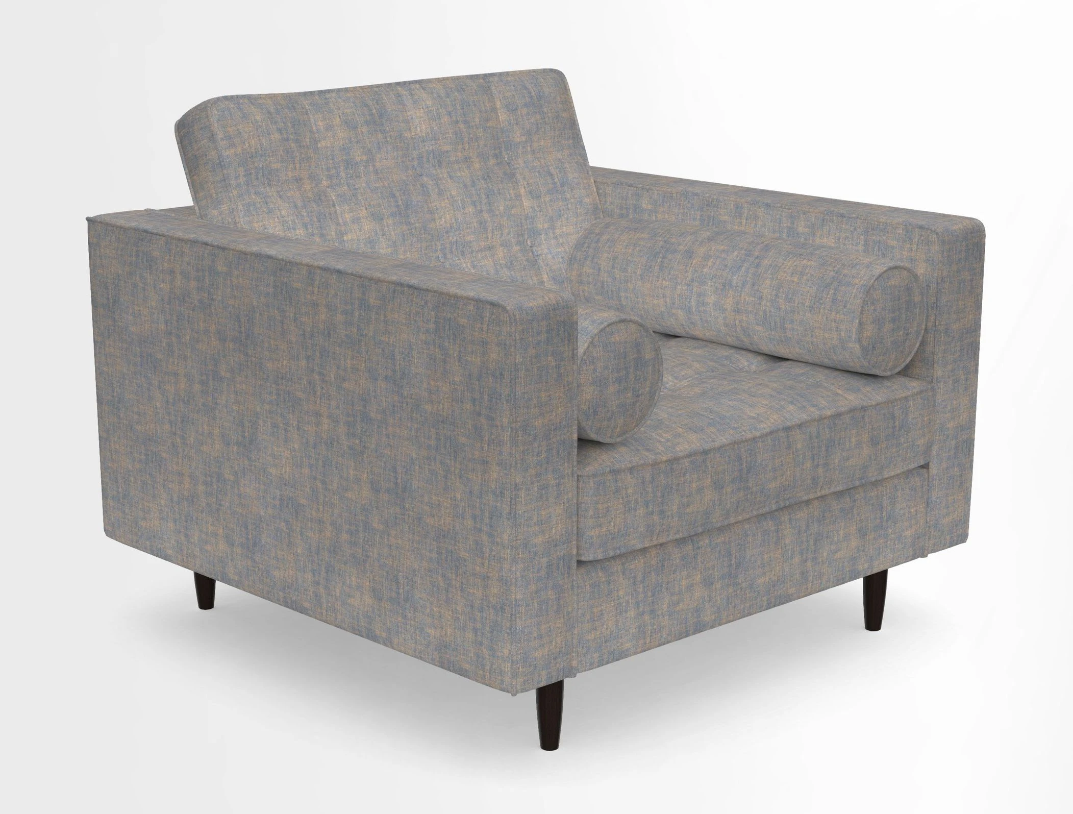 Marylebone Chair in Clever Tough And Eco Velvet Indigo