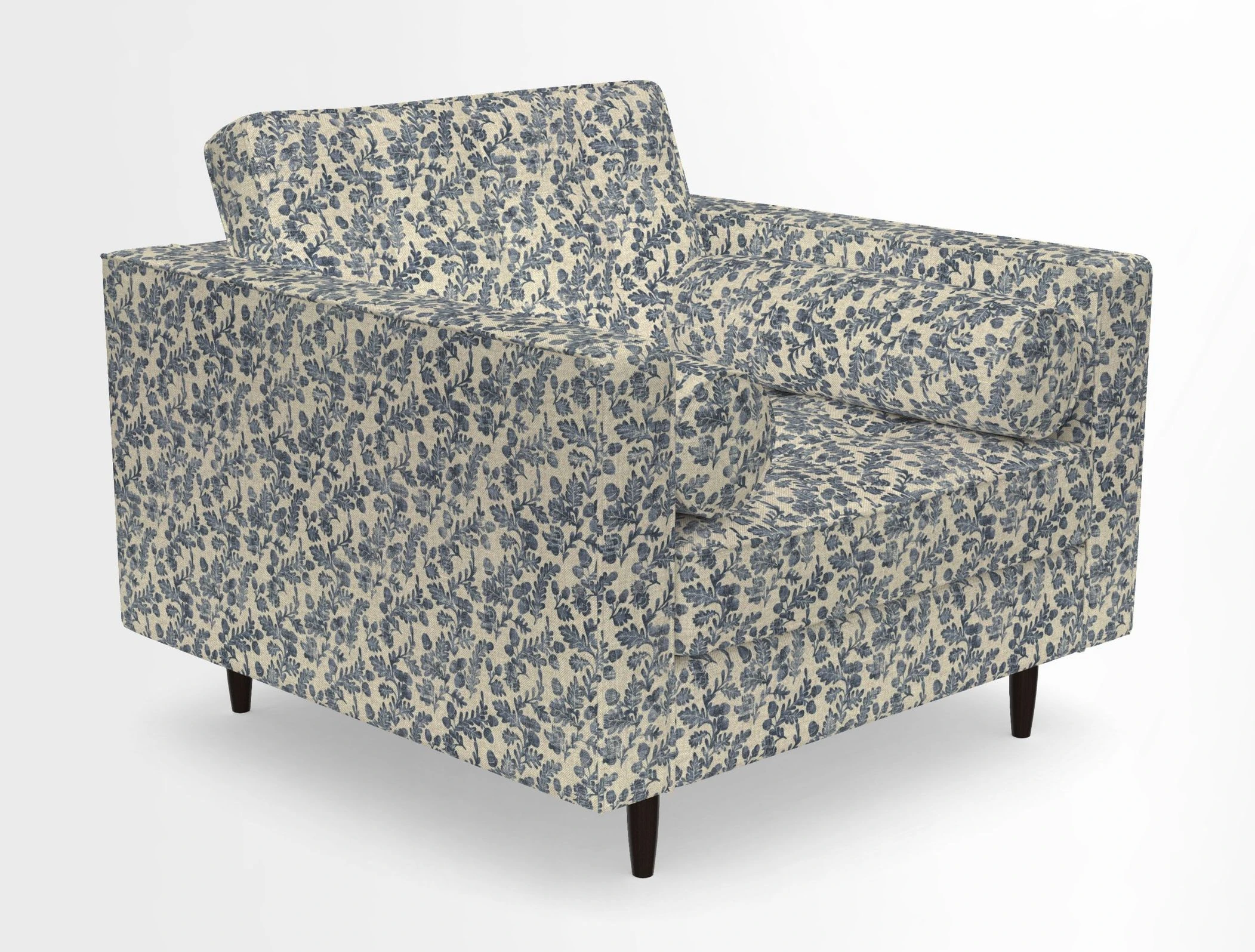 Marylebone Chair in Clever Tough And Eco Velvet Indigo