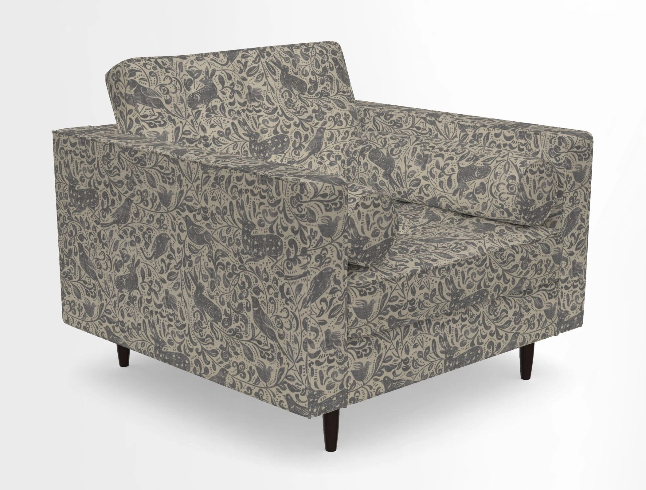 Marylebone Chair in Clever Tough And Eco Velvet Indigo