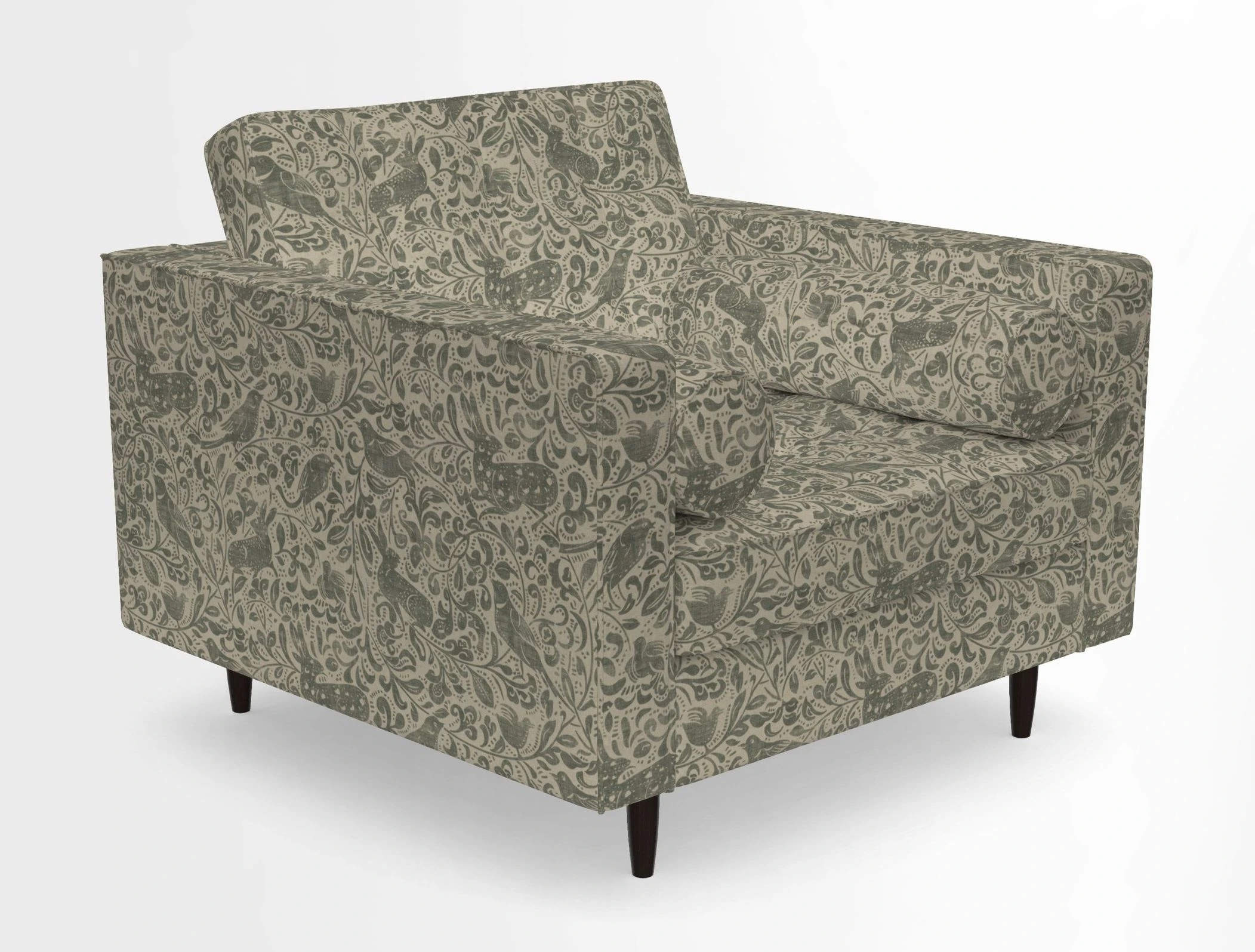 Marylebone Chair in Clever Tough And Eco Velvet Indigo