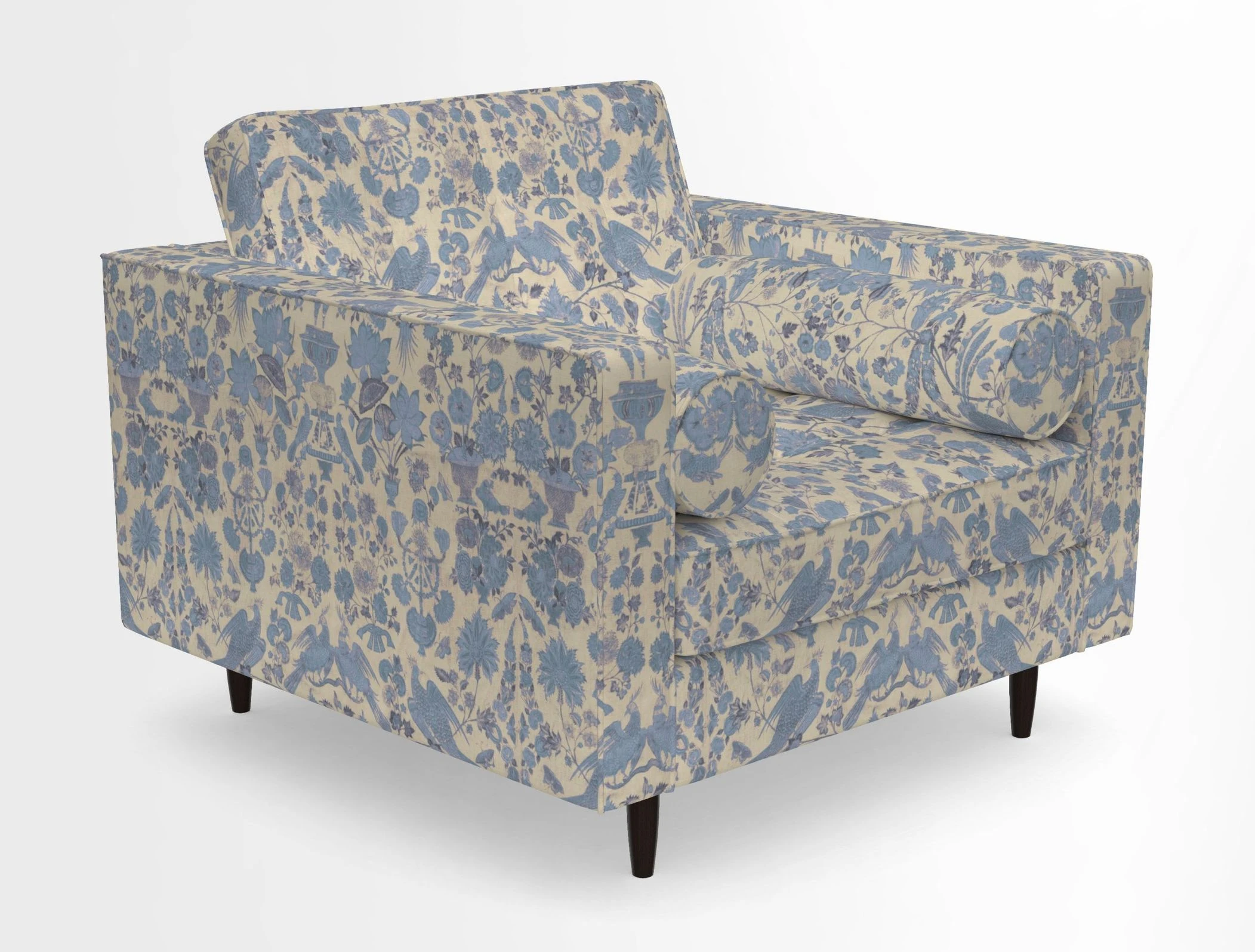 Marylebone Chair in Clever Tough And Eco Velvet Indigo