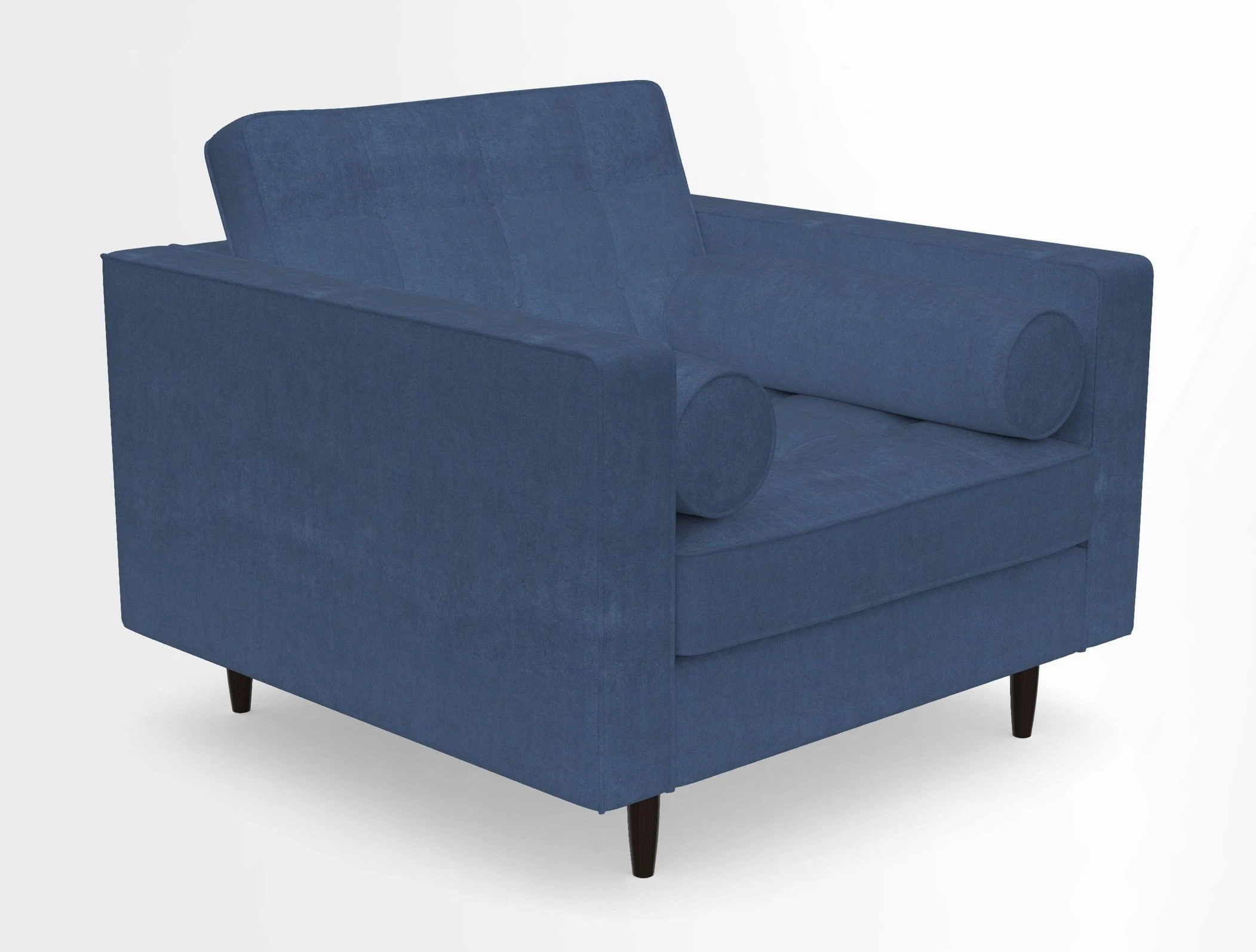 Marylebone Chair in Clever Tough And Eco Velvet Indigo