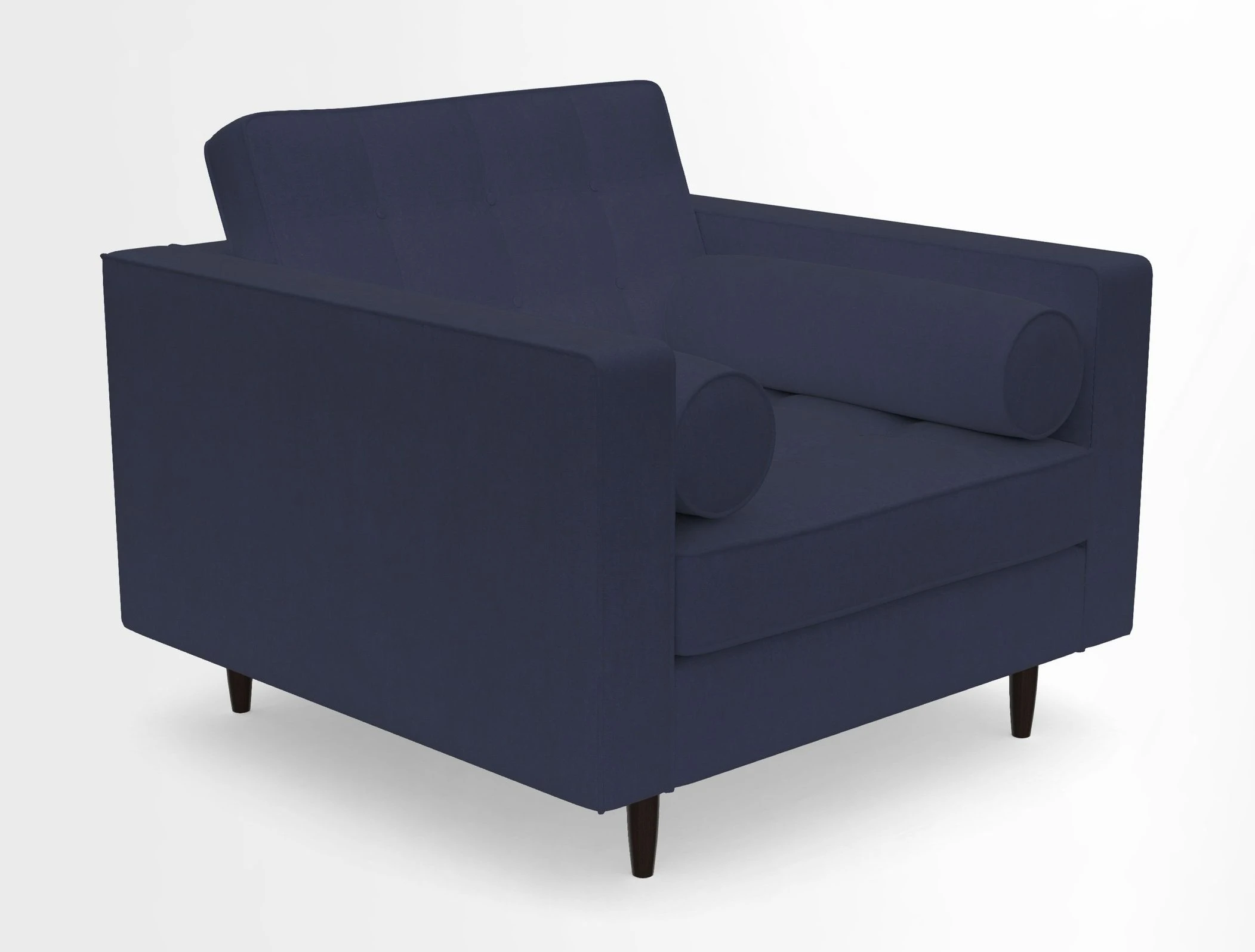 Marylebone Chair in Clever Tough And Eco Velvet Indigo