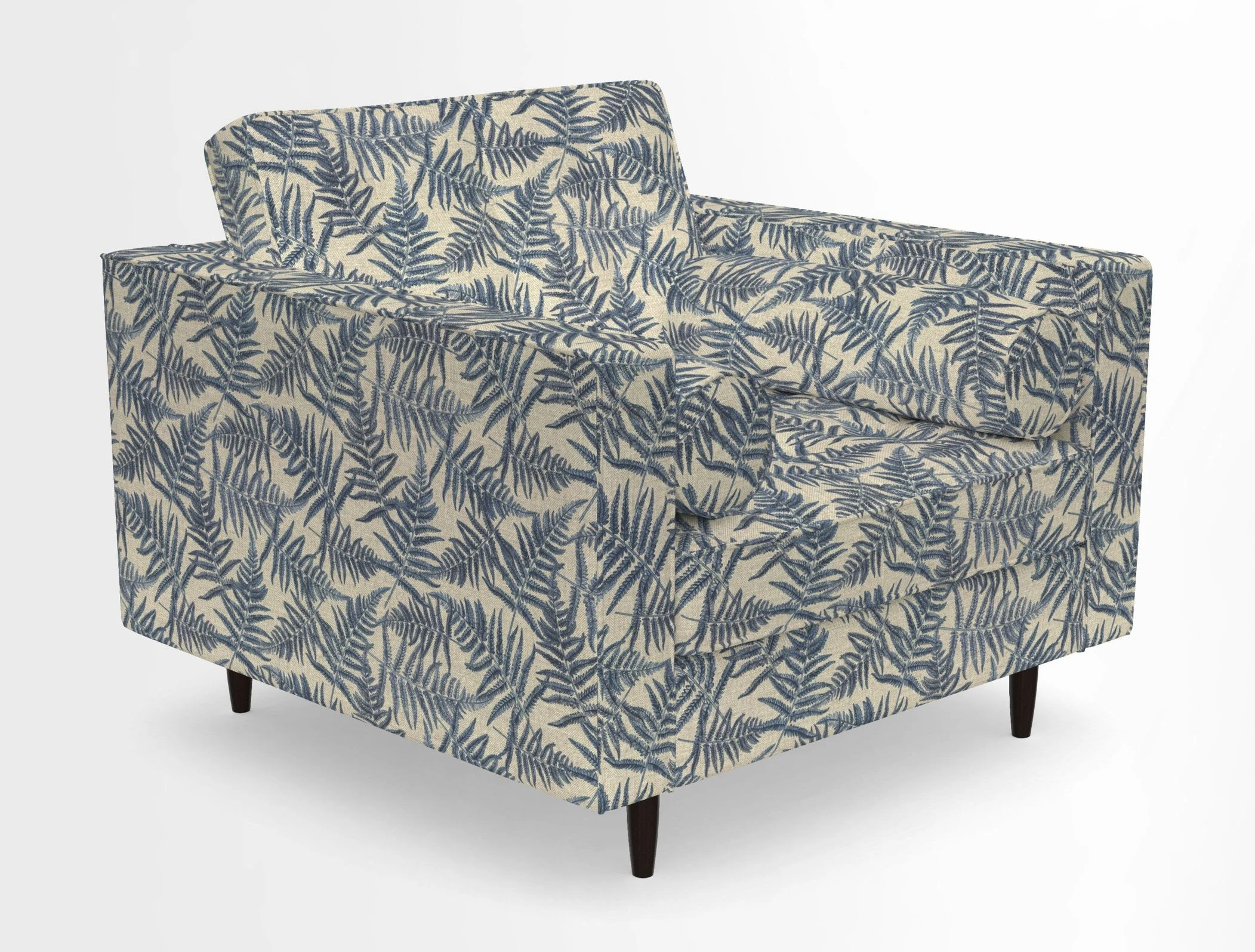 Marylebone Chair in Clever Tough And Eco Velvet Indigo