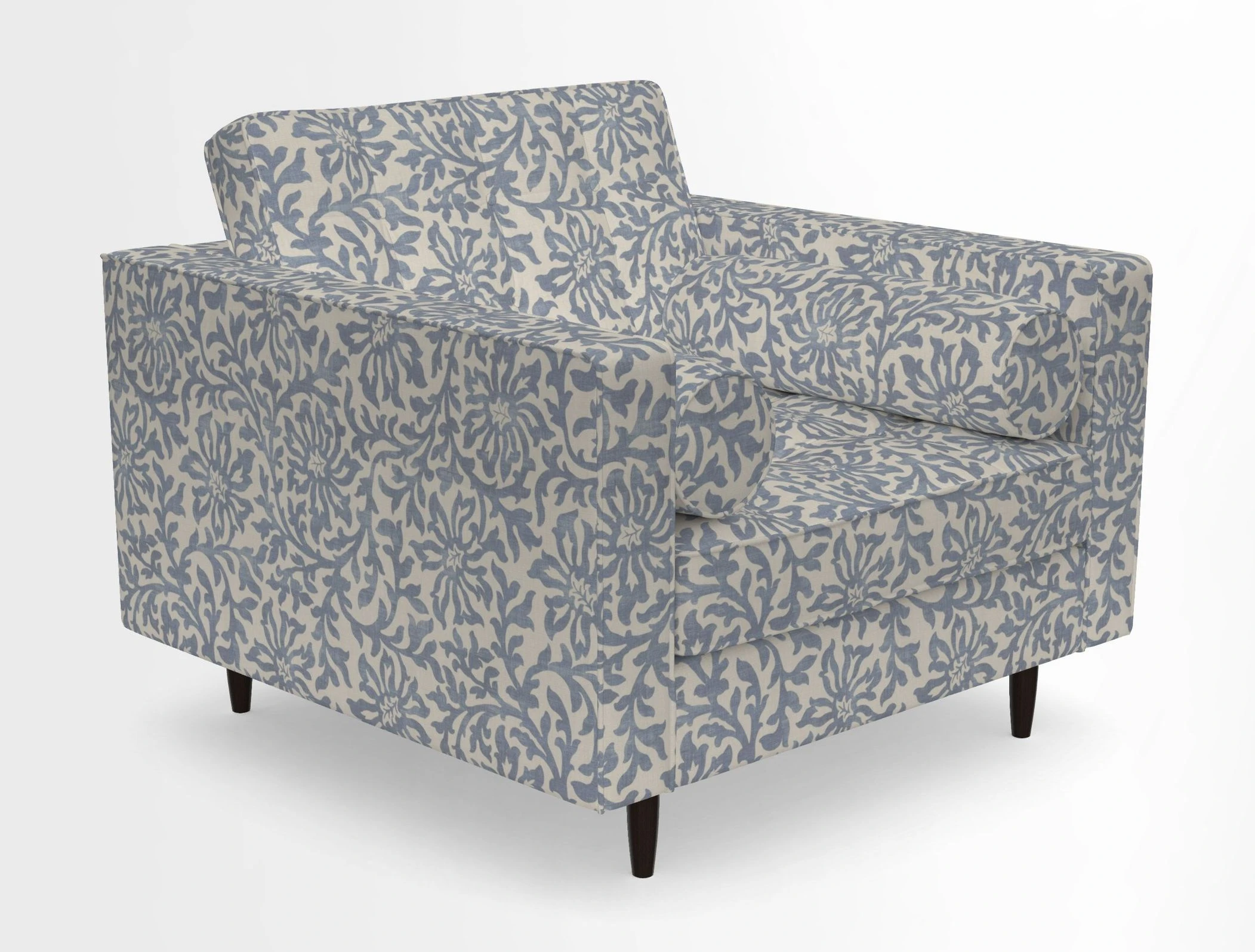 Marylebone Chair in Clever Tough And Eco Velvet Indigo