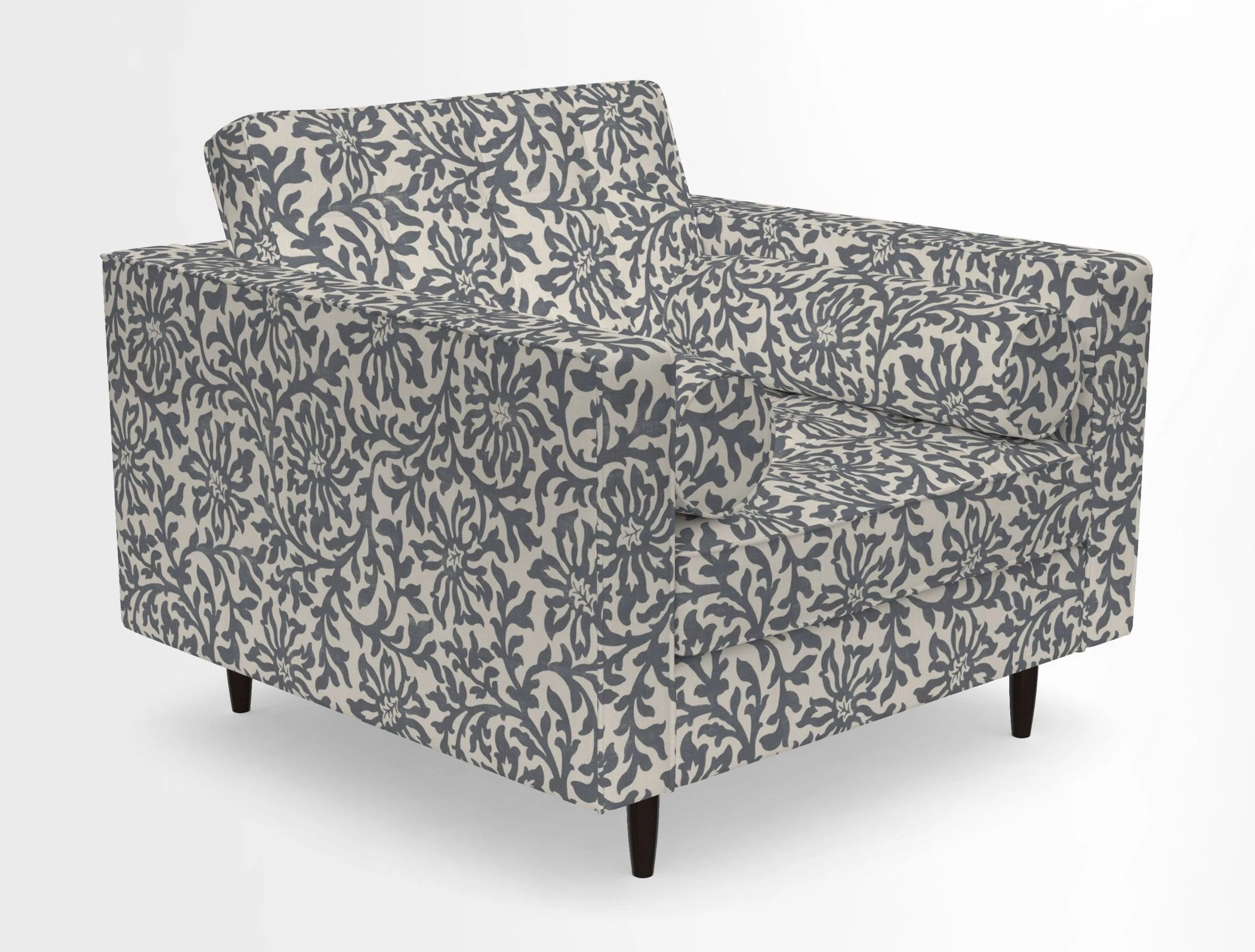 Marylebone Chair in Clever Tough And Eco Velvet Indigo