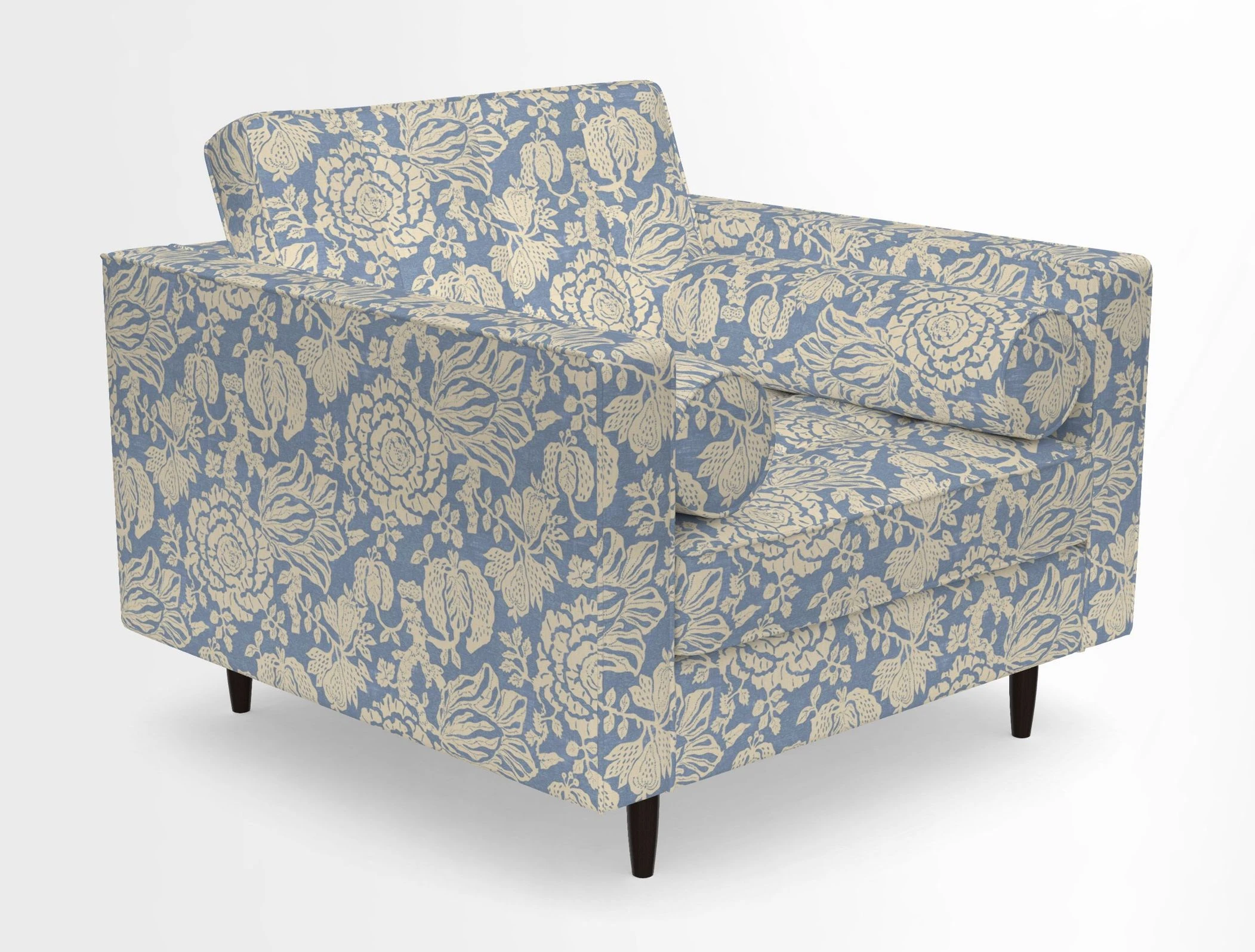 Marylebone Chair in Clever Tough And Eco Velvet Indigo