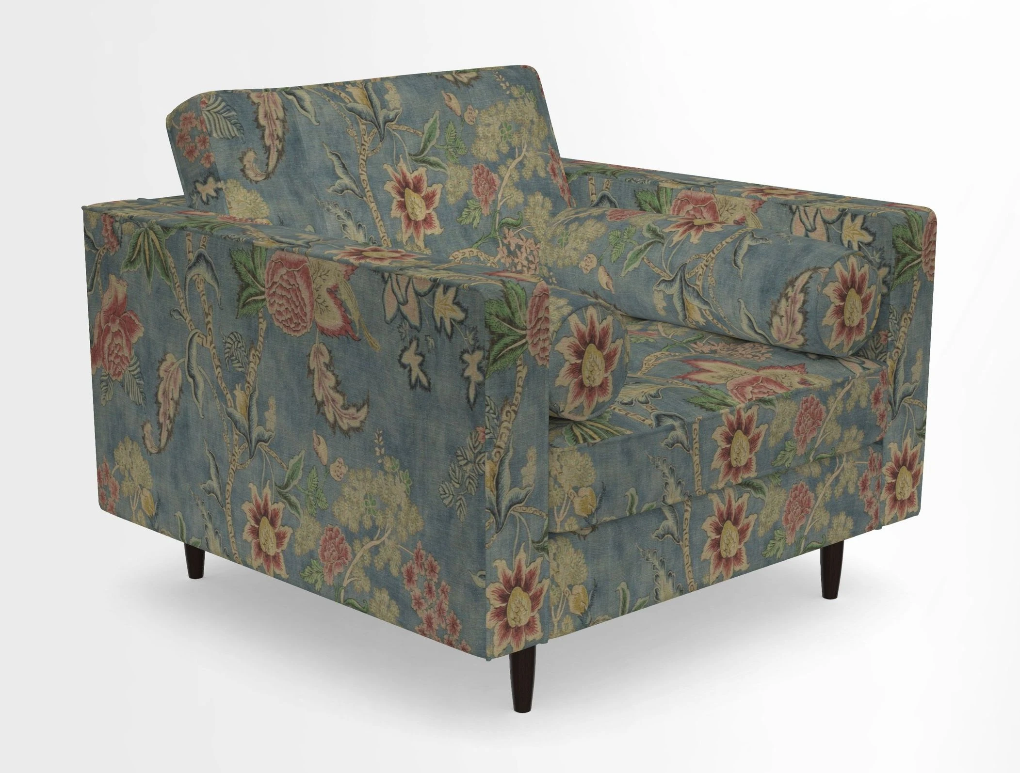 Marylebone Chair in Clever Tough And Eco Velvet Indigo