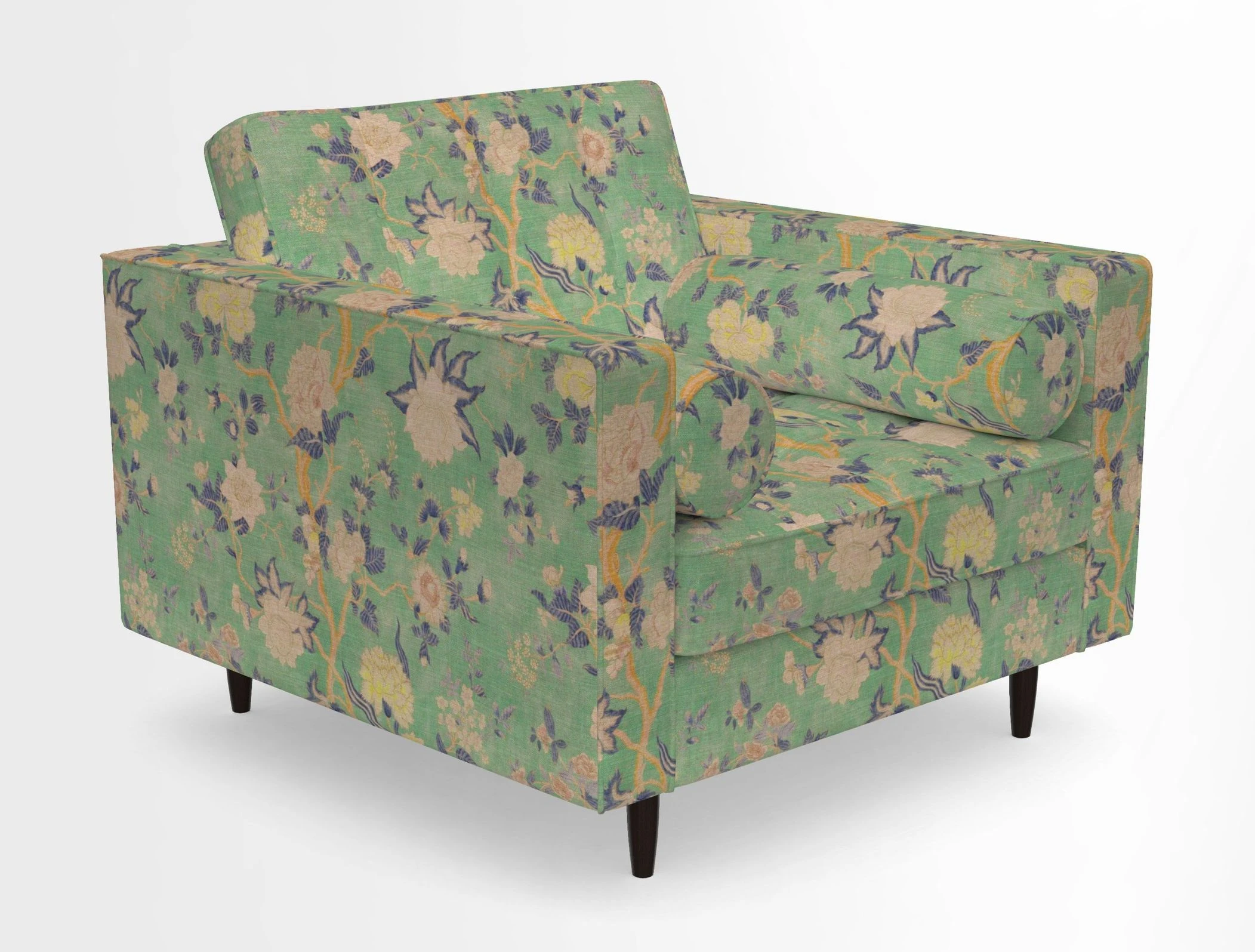 Marylebone Chair in Clever Tough And Eco Velvet Indigo
