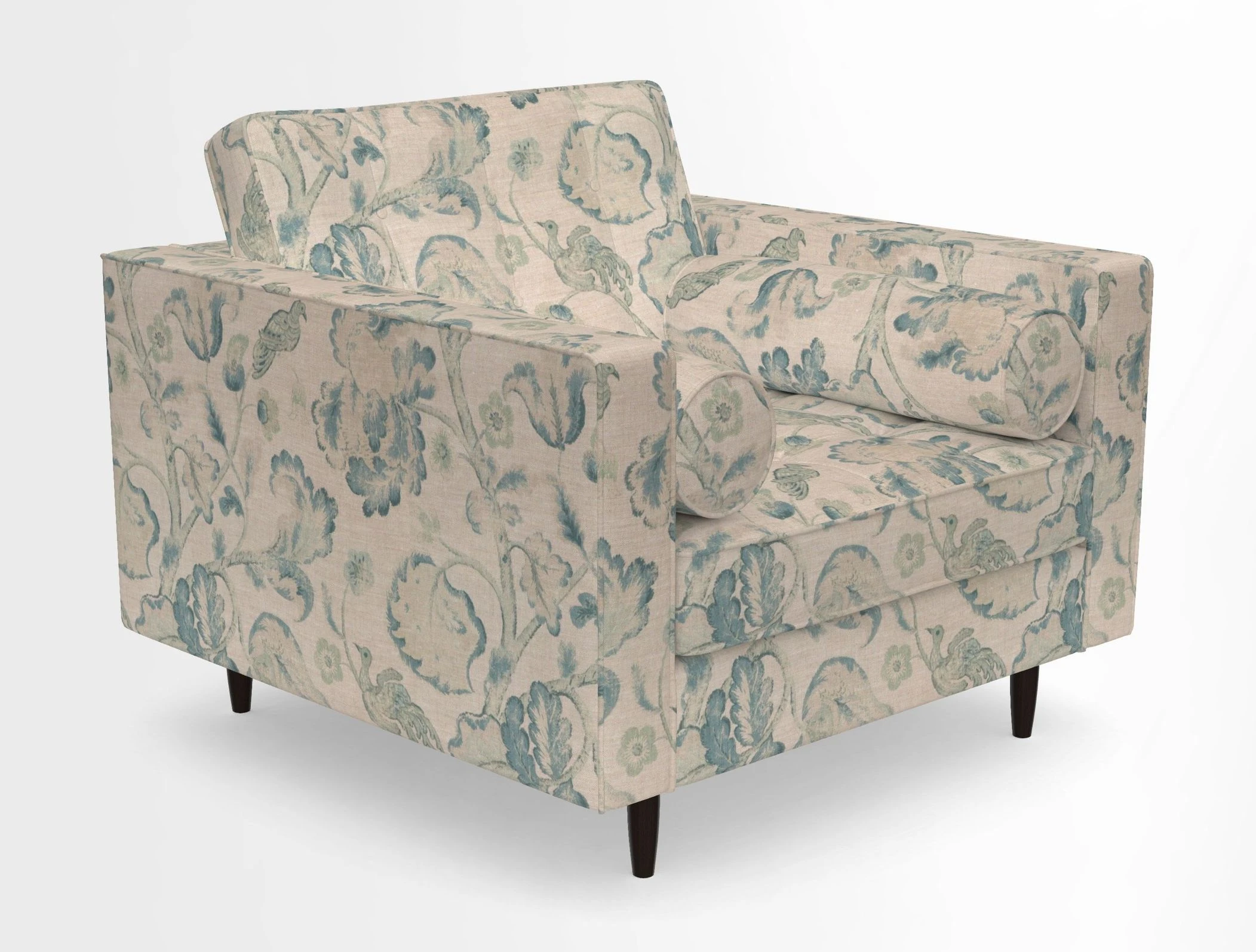 Marylebone Chair in Clever Tough And Eco Velvet Indigo