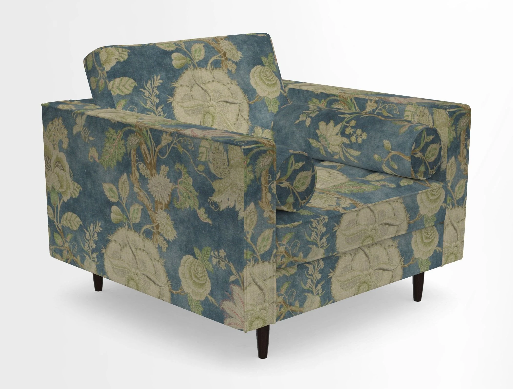 Marylebone Chair in Clever Tough And Eco Velvet Indigo