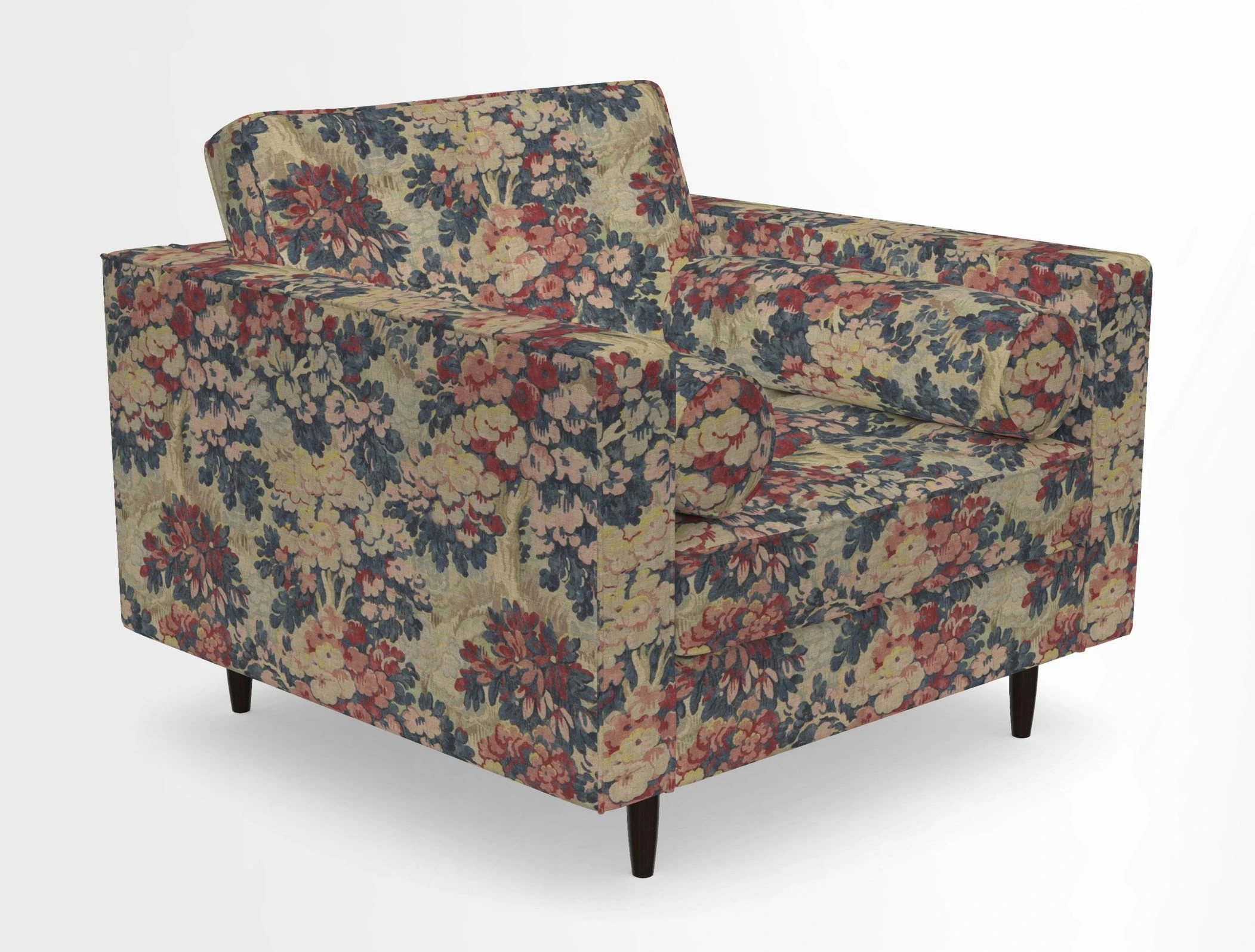 Marylebone Chair in Clever Tough And Eco Velvet Indigo