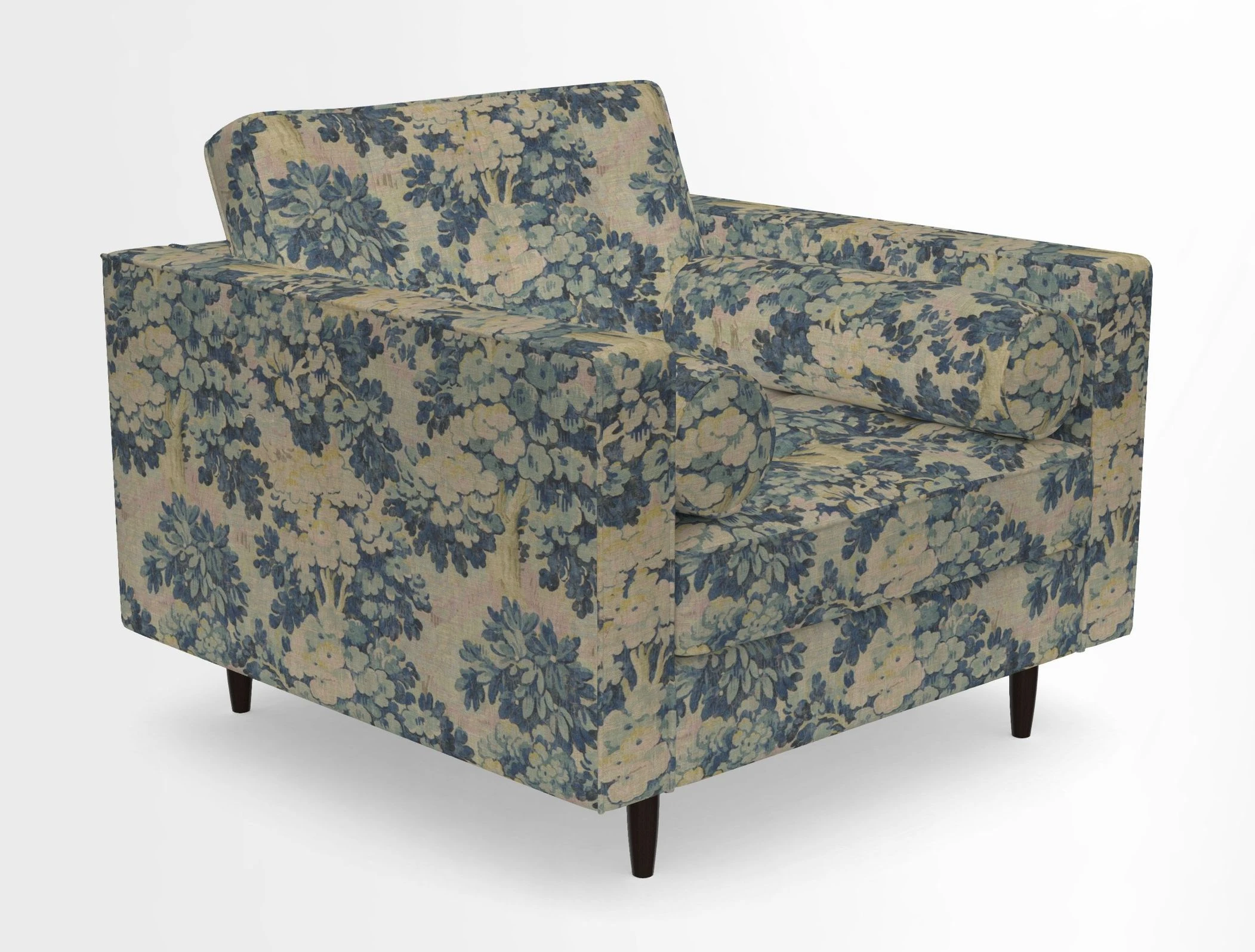 Marylebone Chair in Clever Tough And Eco Velvet Indigo