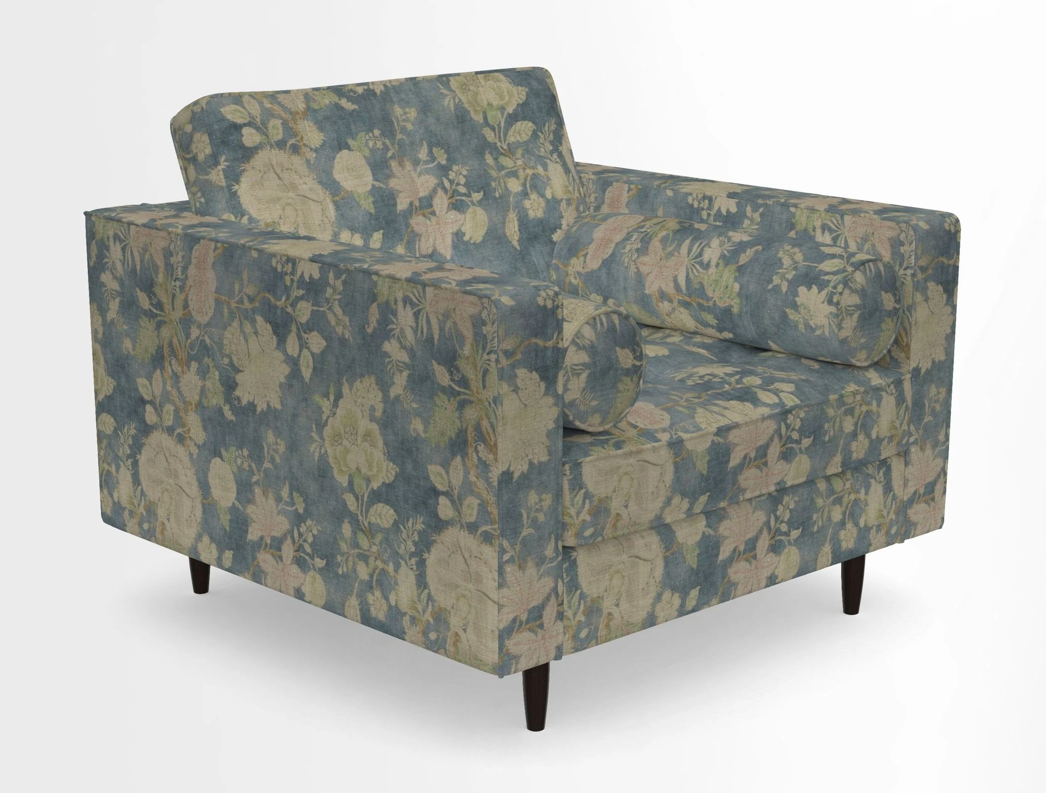 Marylebone Chair in Clever Tough And Eco Velvet Indigo