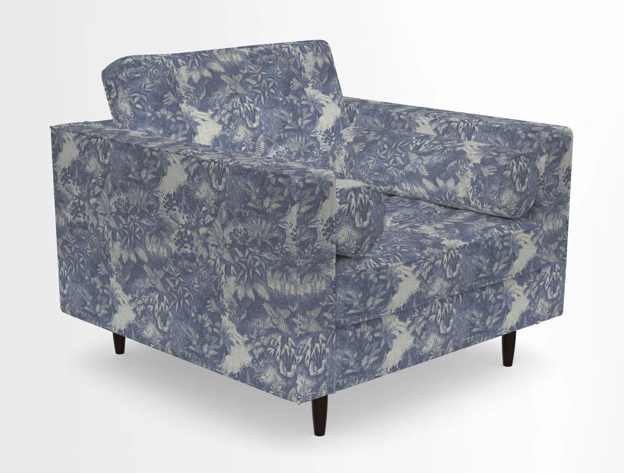 Marylebone Chair in Clever Tough And Eco Velvet Indigo
