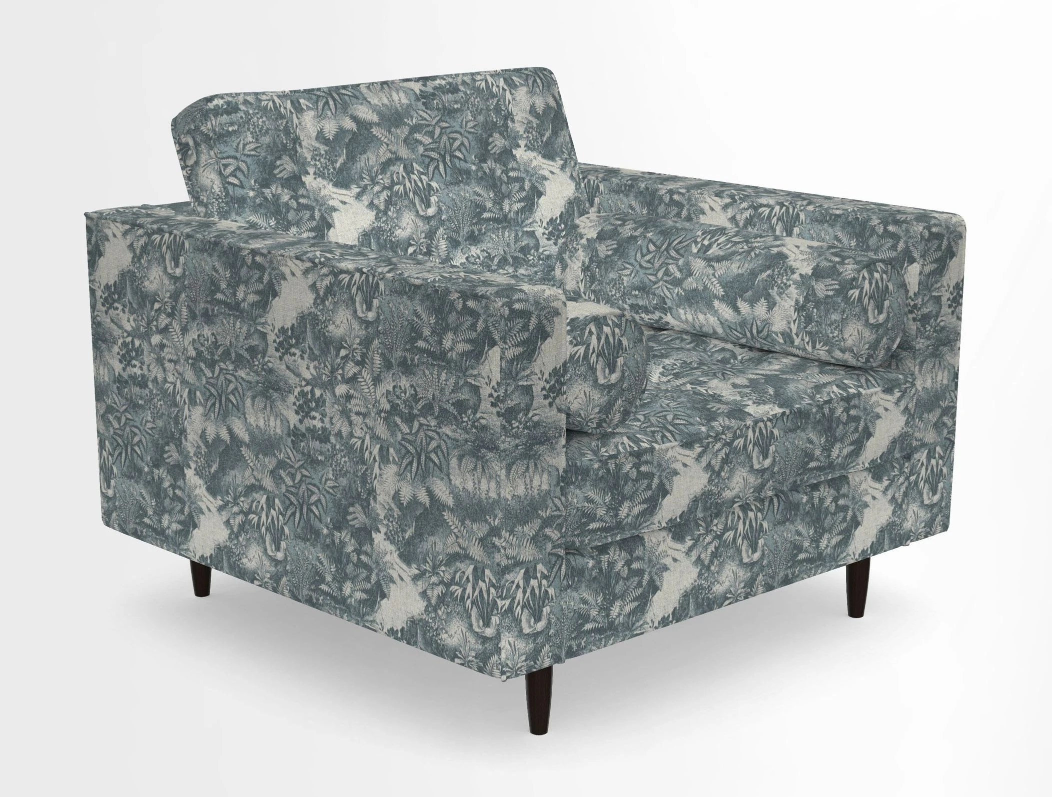 Marylebone Chair in Clever Tough And Eco Velvet Indigo