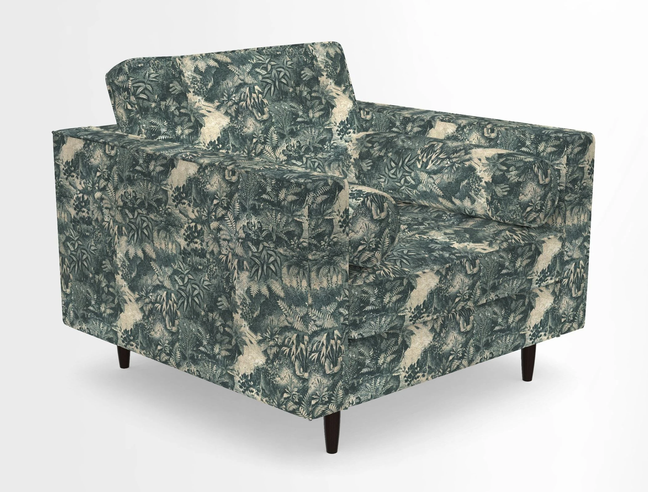 Marylebone Chair in Clever Tough And Eco Velvet Indigo