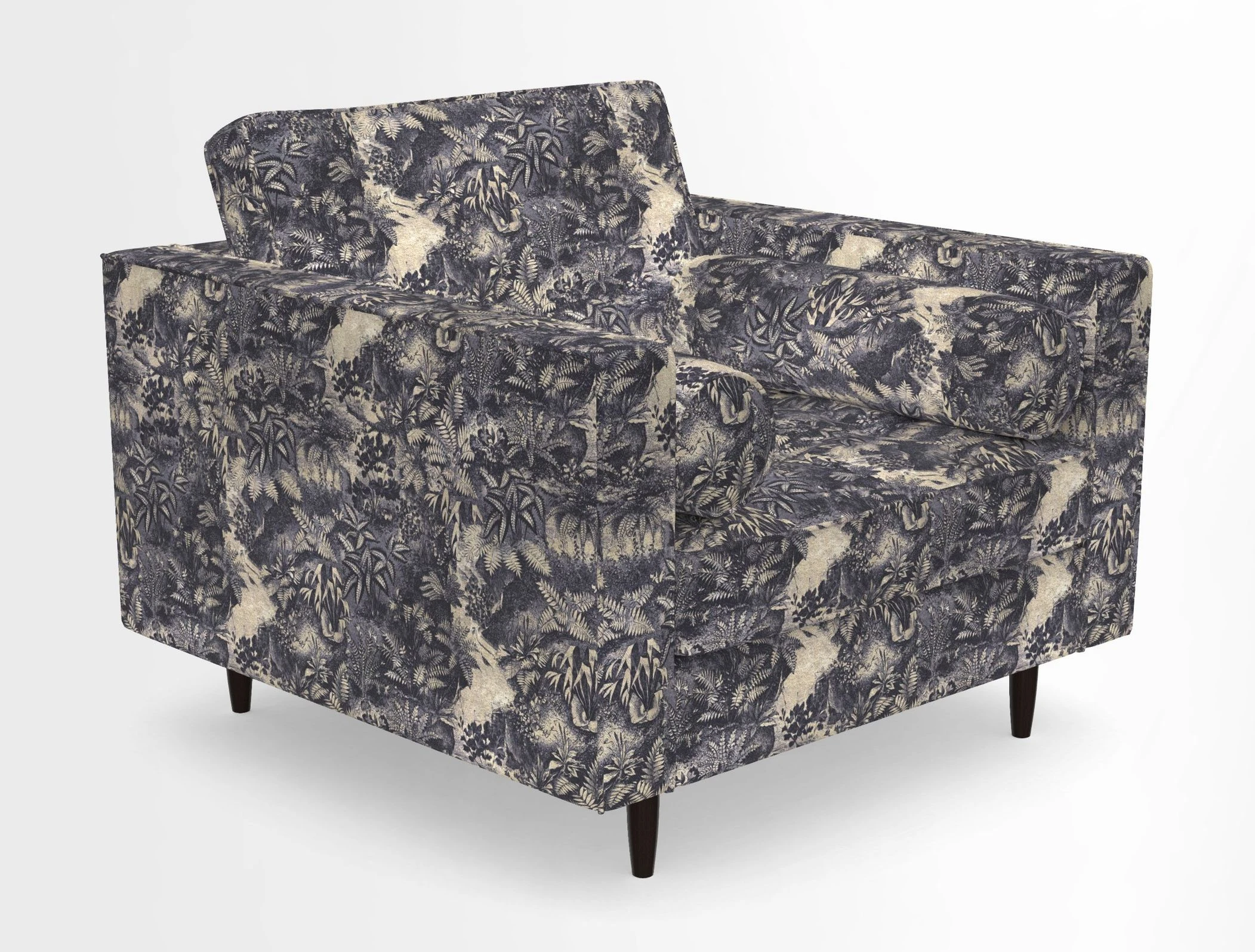 Marylebone Chair in Clever Tough And Eco Velvet Indigo