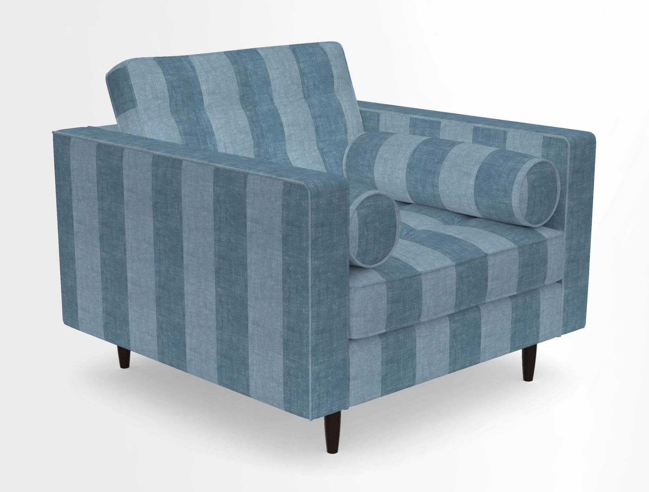 Marylebone Chair in Clever Tough And Eco Velvet Indigo