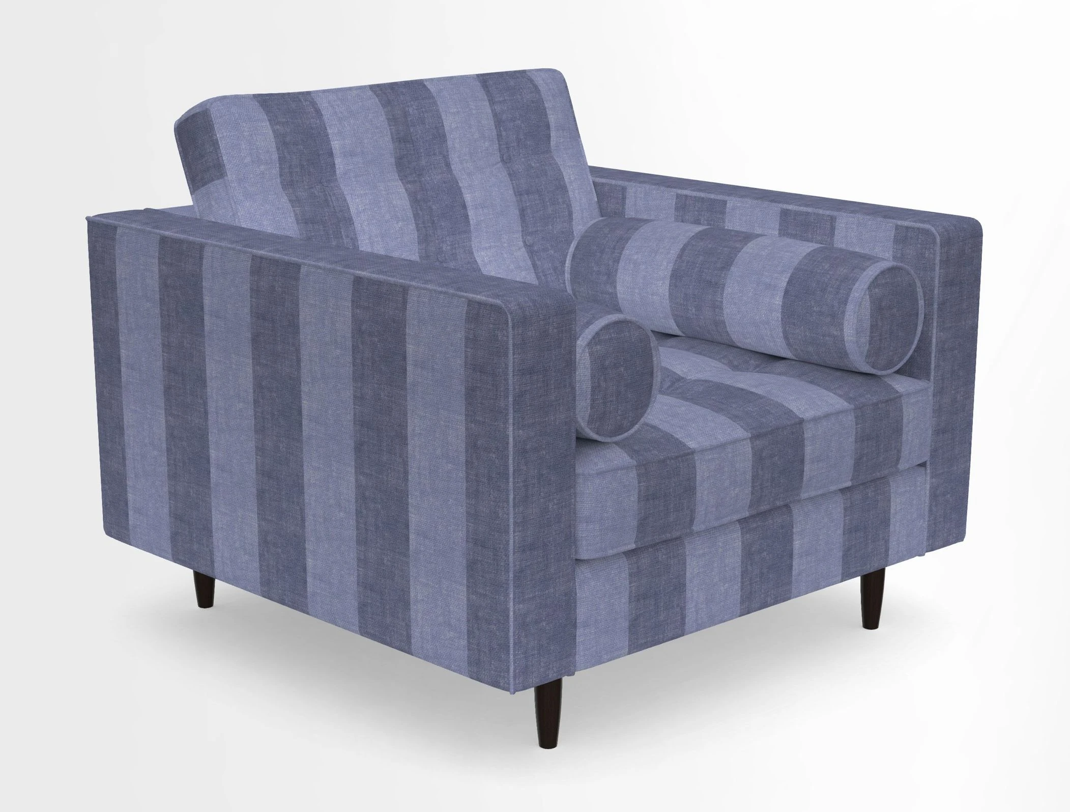 Marylebone Chair in Clever Tough And Eco Velvet Indigo