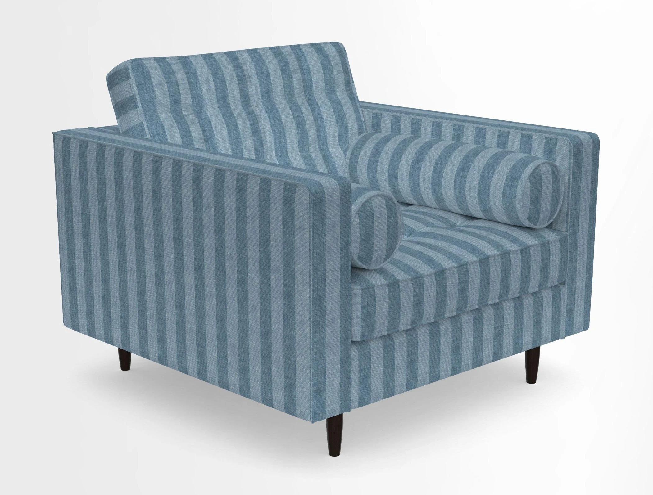 Marylebone Chair in Clever Tough And Eco Velvet Indigo