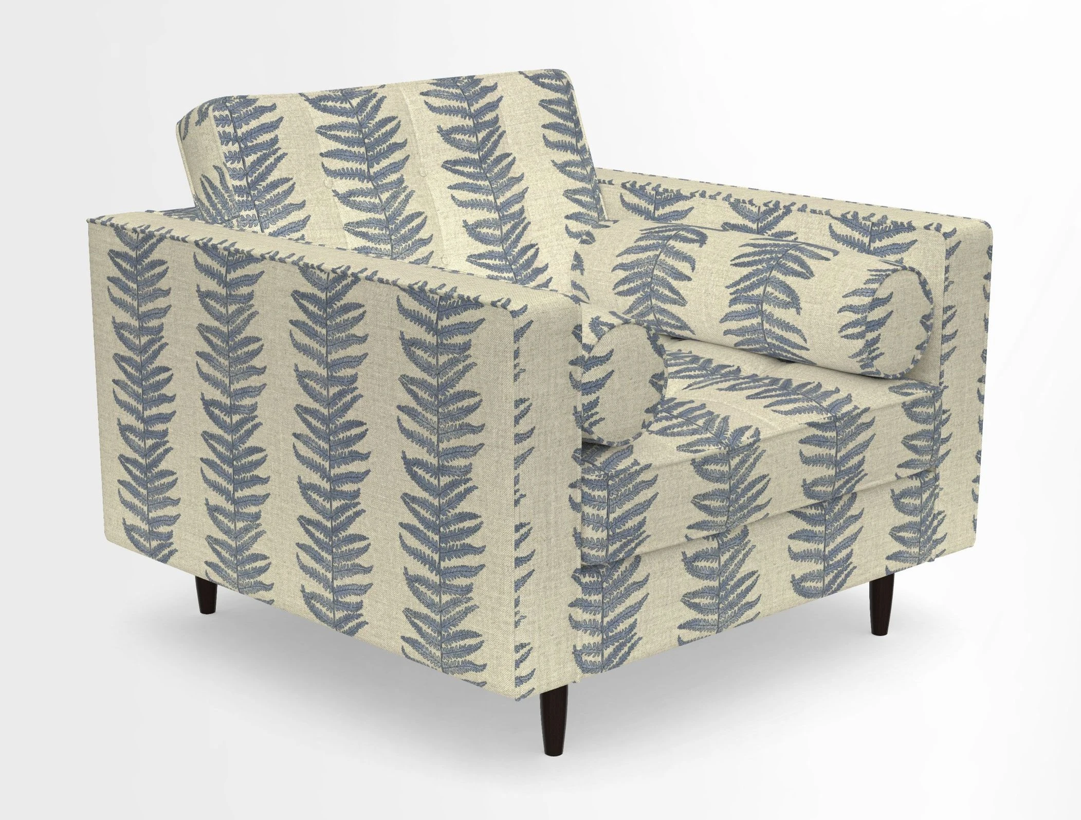 Marylebone Chair in Clever Tough And Eco Velvet Indigo