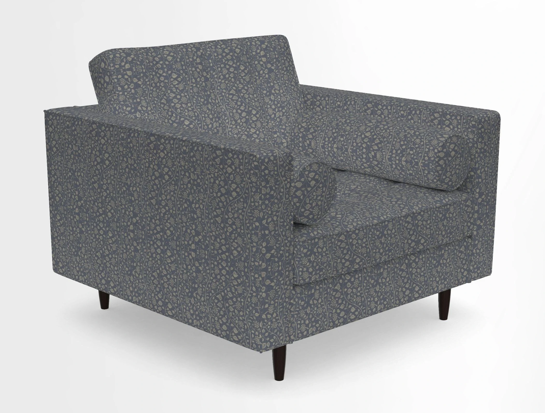 Marylebone Chair in Clever Tough And Eco Velvet Indigo