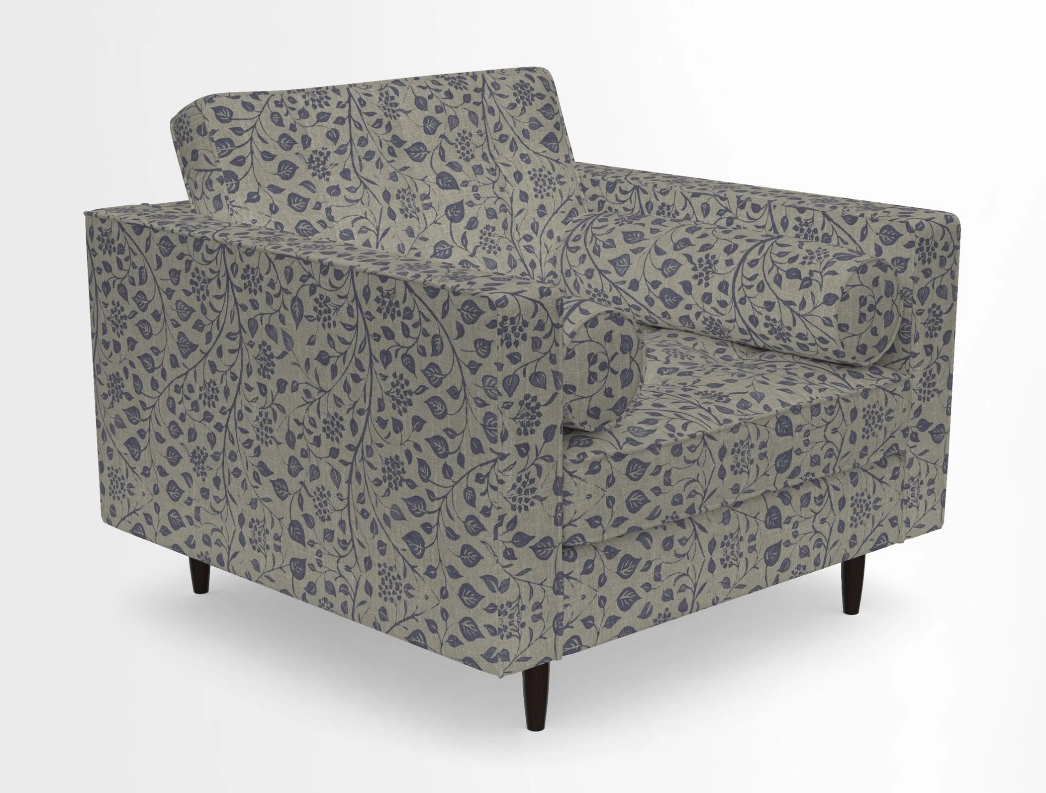 Marylebone Chair in Clever Tough And Eco Velvet Indigo