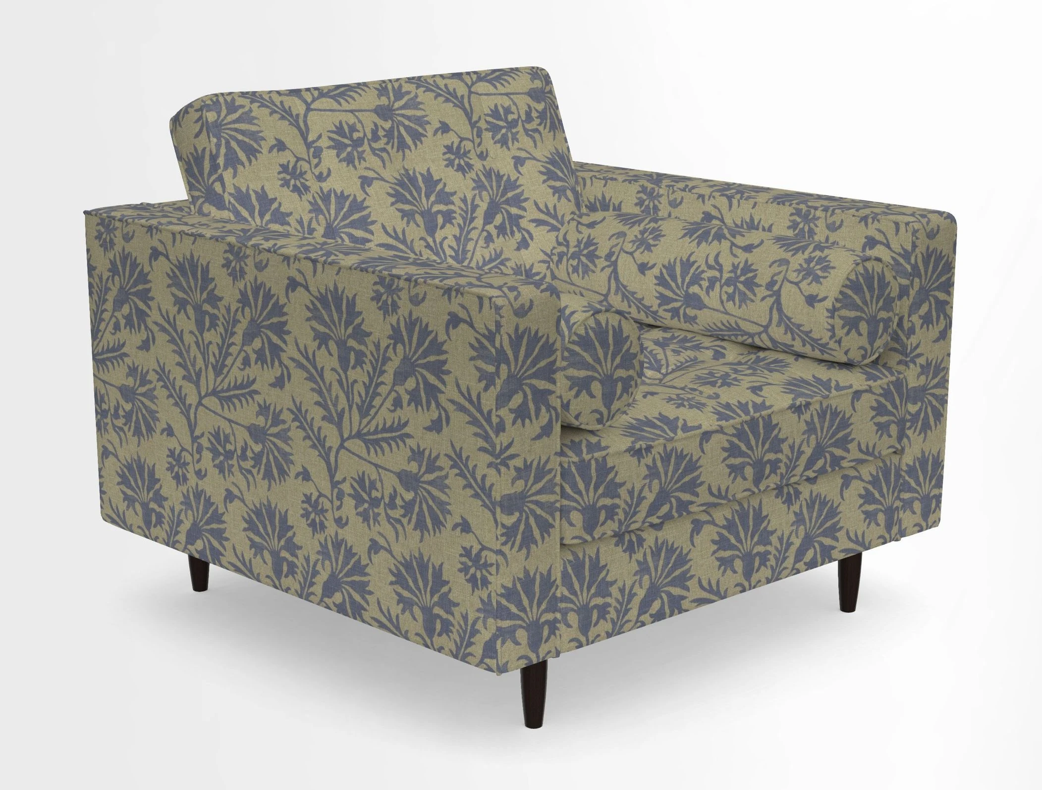 Marylebone Chair in Clever Tough And Eco Velvet Indigo