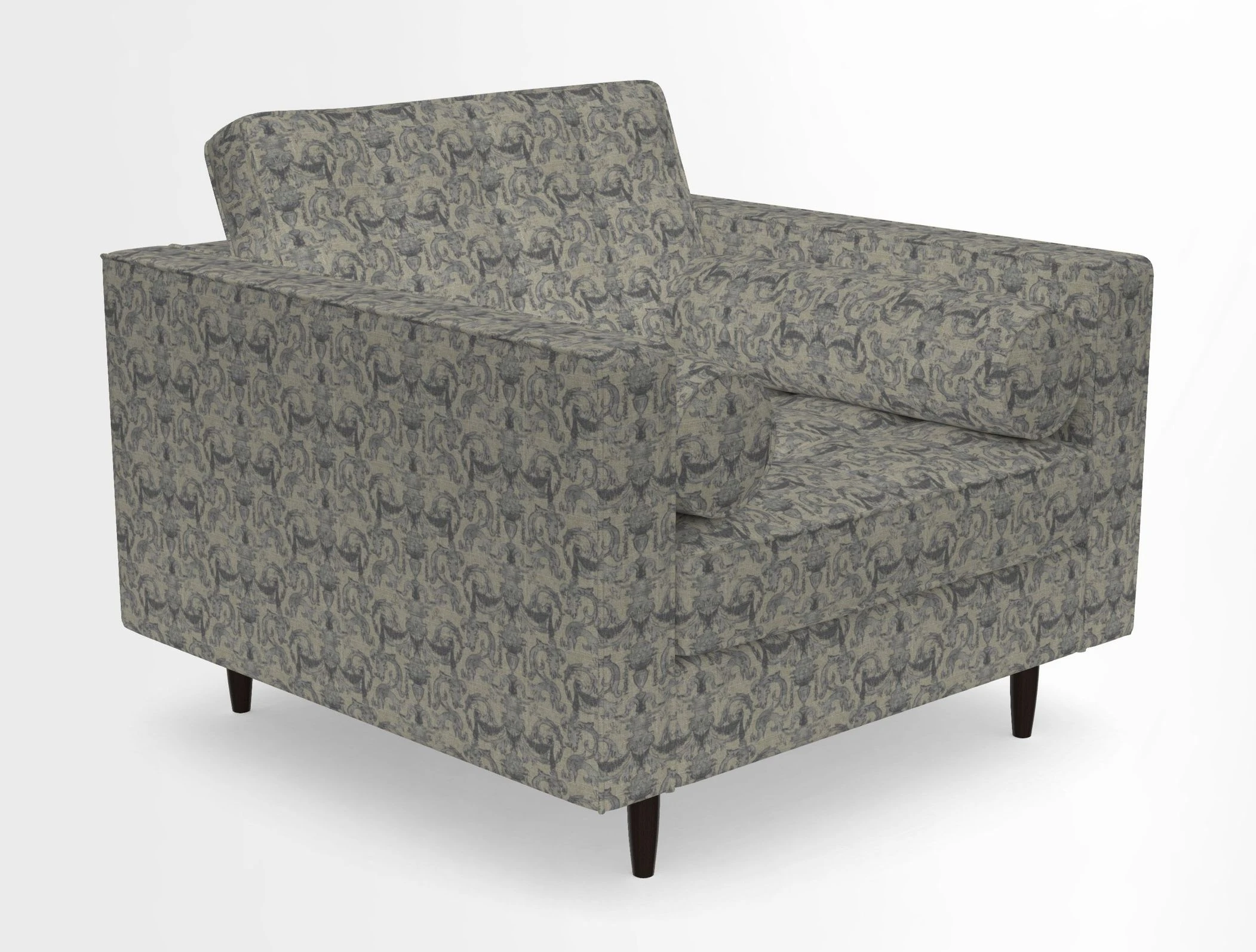 Marylebone Chair in Clever Tough And Eco Velvet Indigo