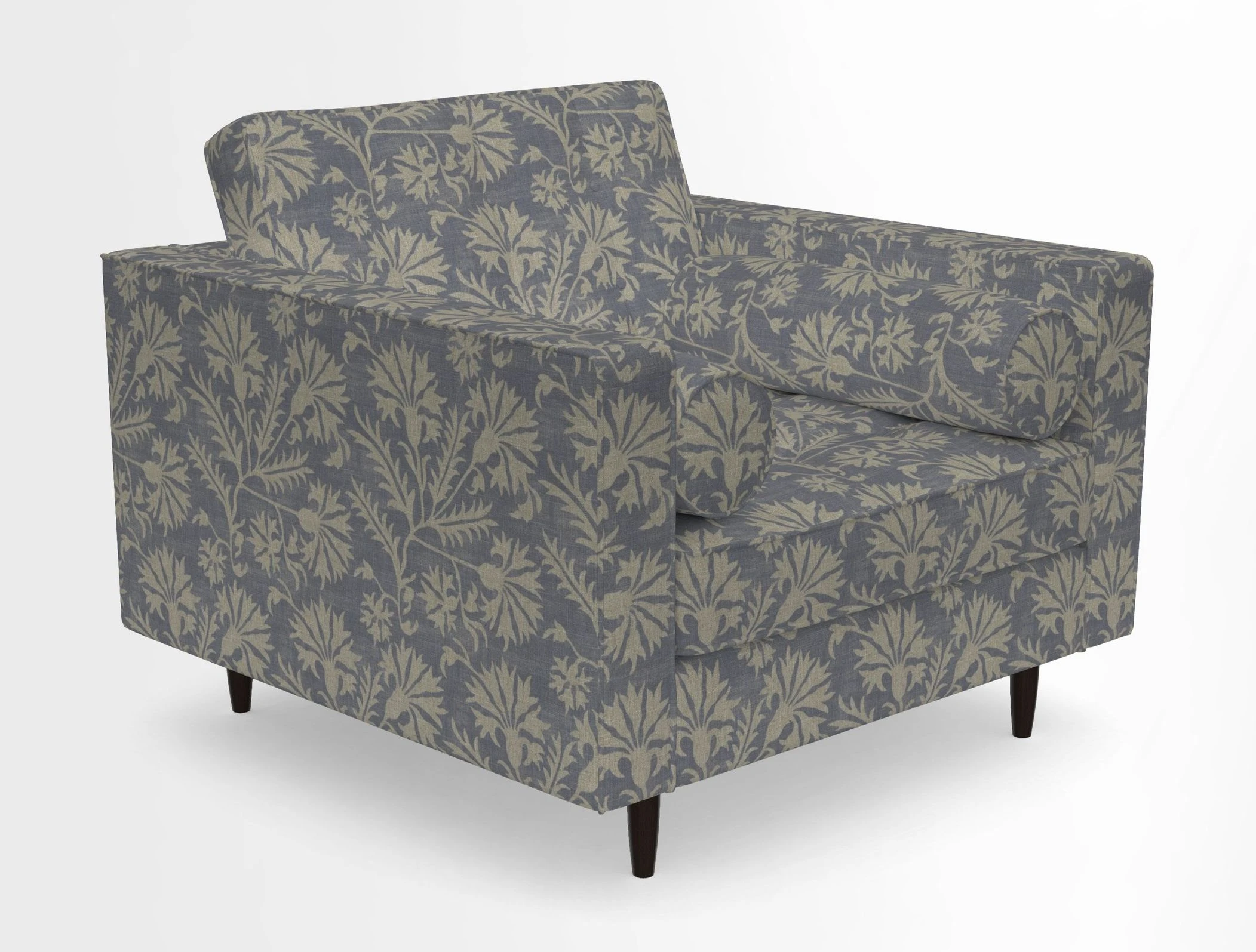 Marylebone Chair in Clever Tough And Eco Velvet Indigo