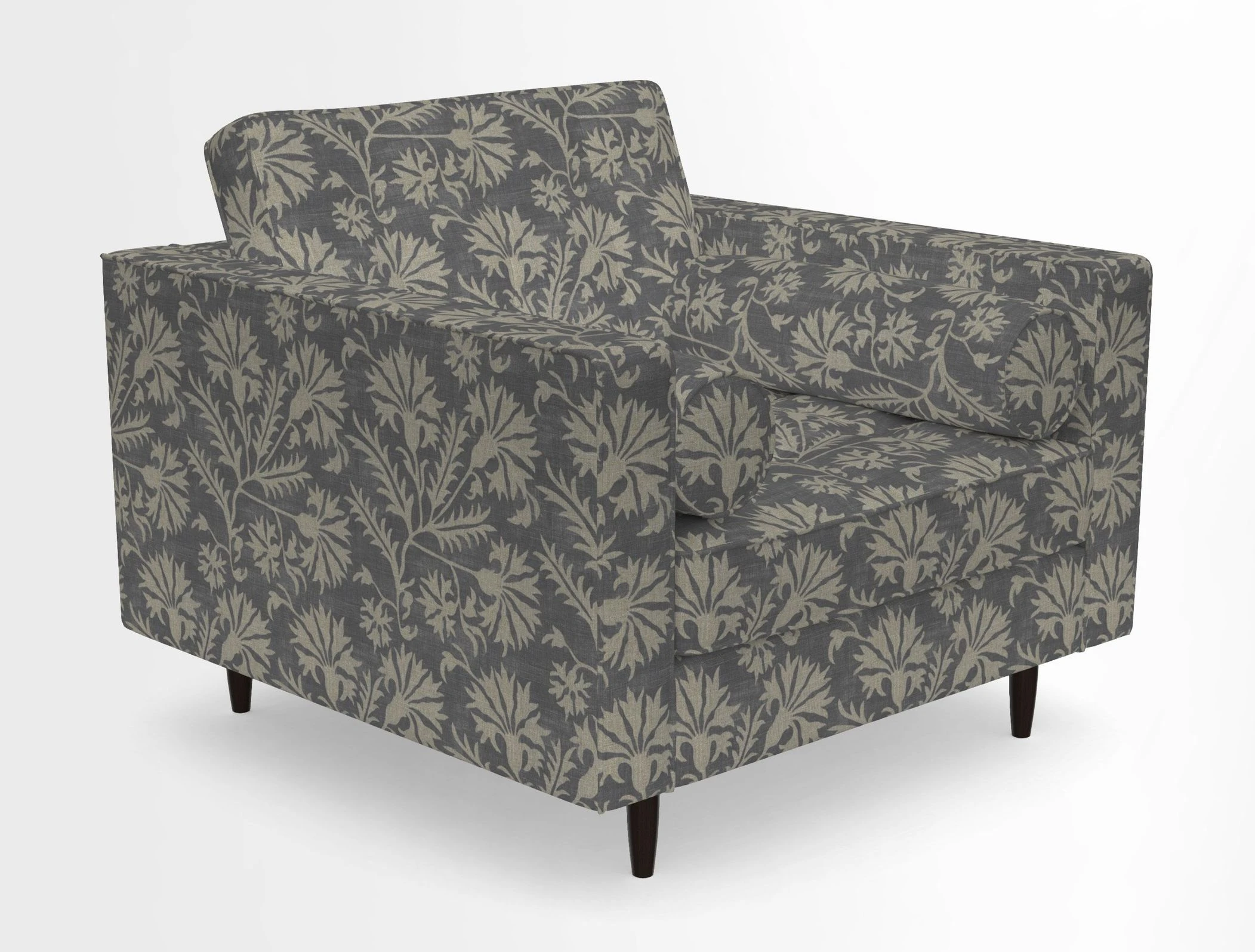 Marylebone Chair in Clever Tough And Eco Velvet Indigo