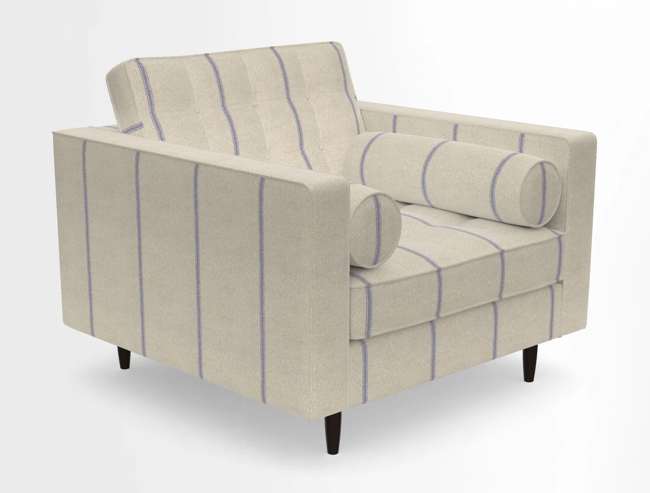 Marylebone Chair in Clever Tough And Eco Velvet Indigo