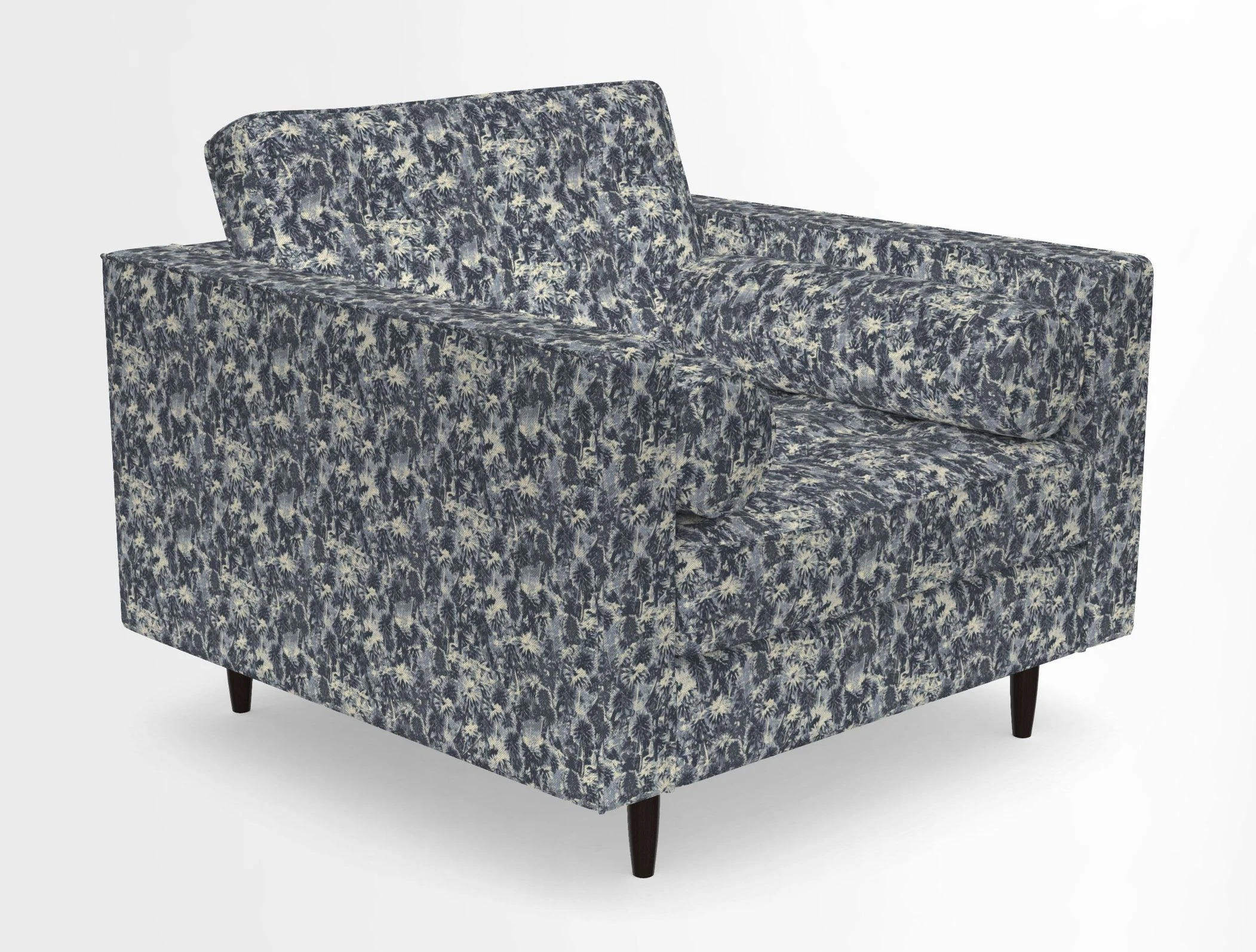 Marylebone Chair in Clever Tough And Eco Velvet Indigo