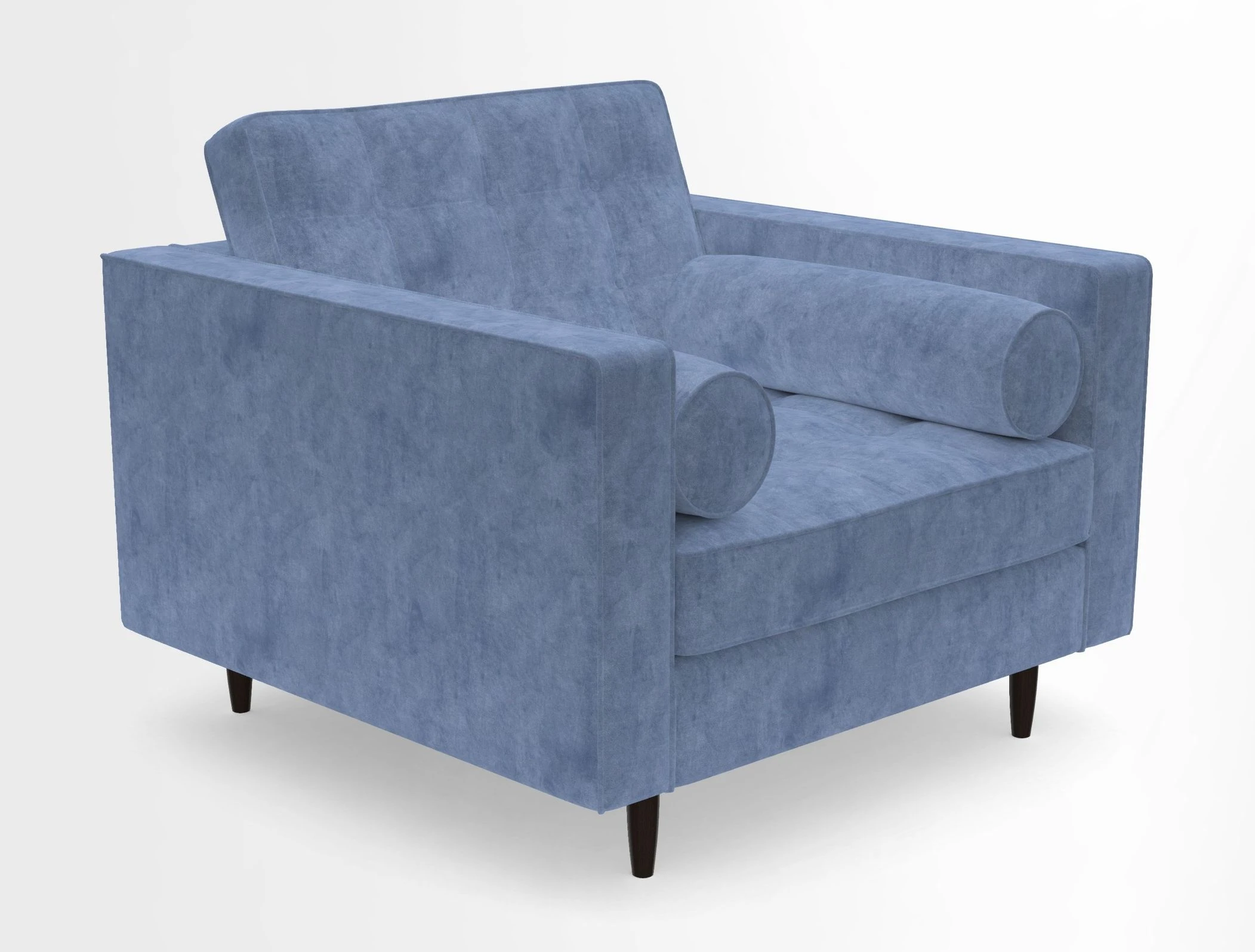Marylebone Chair in Clever Tough And Eco Velvet Indigo