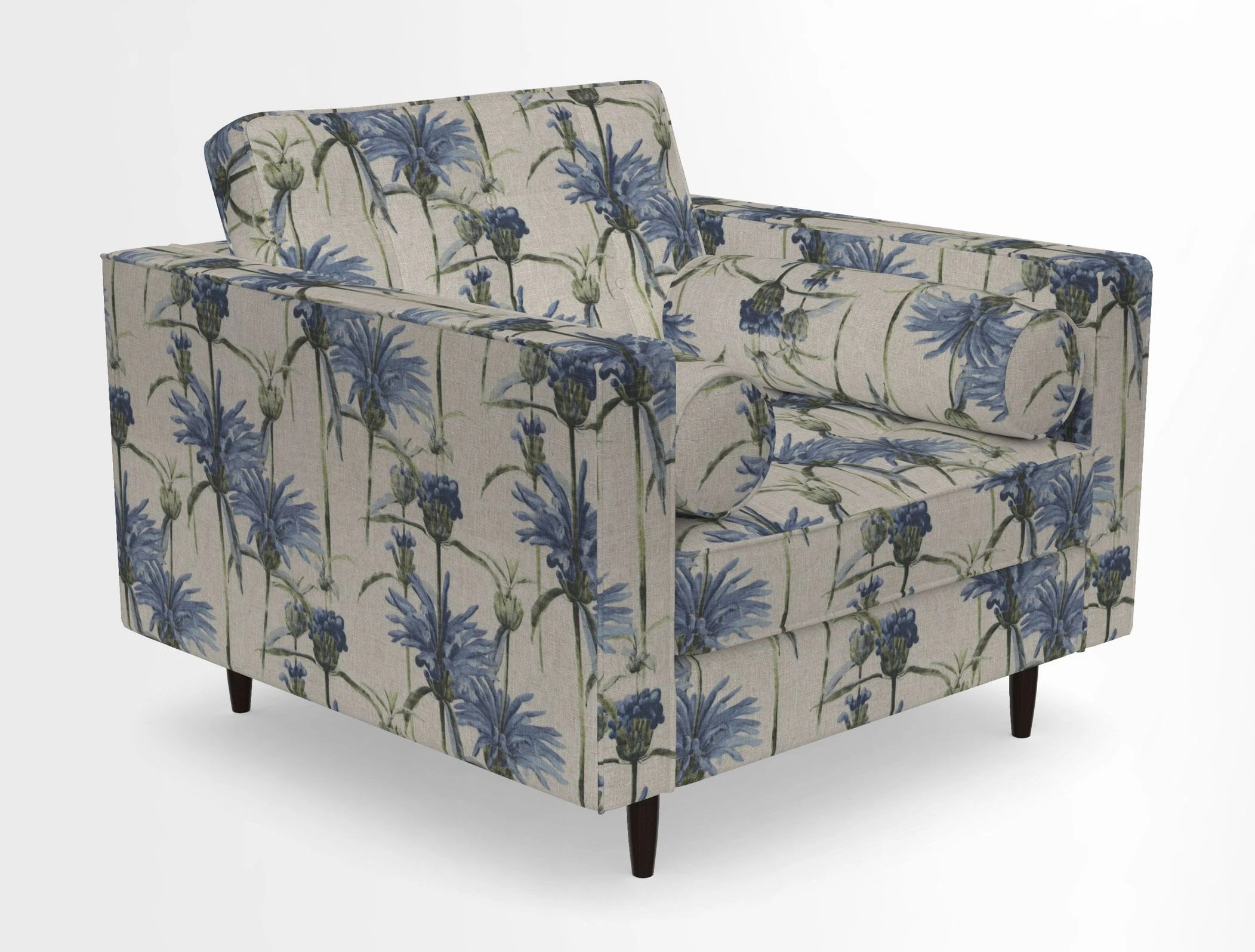 Marylebone Chair in Clever Tough And Eco Velvet Indigo