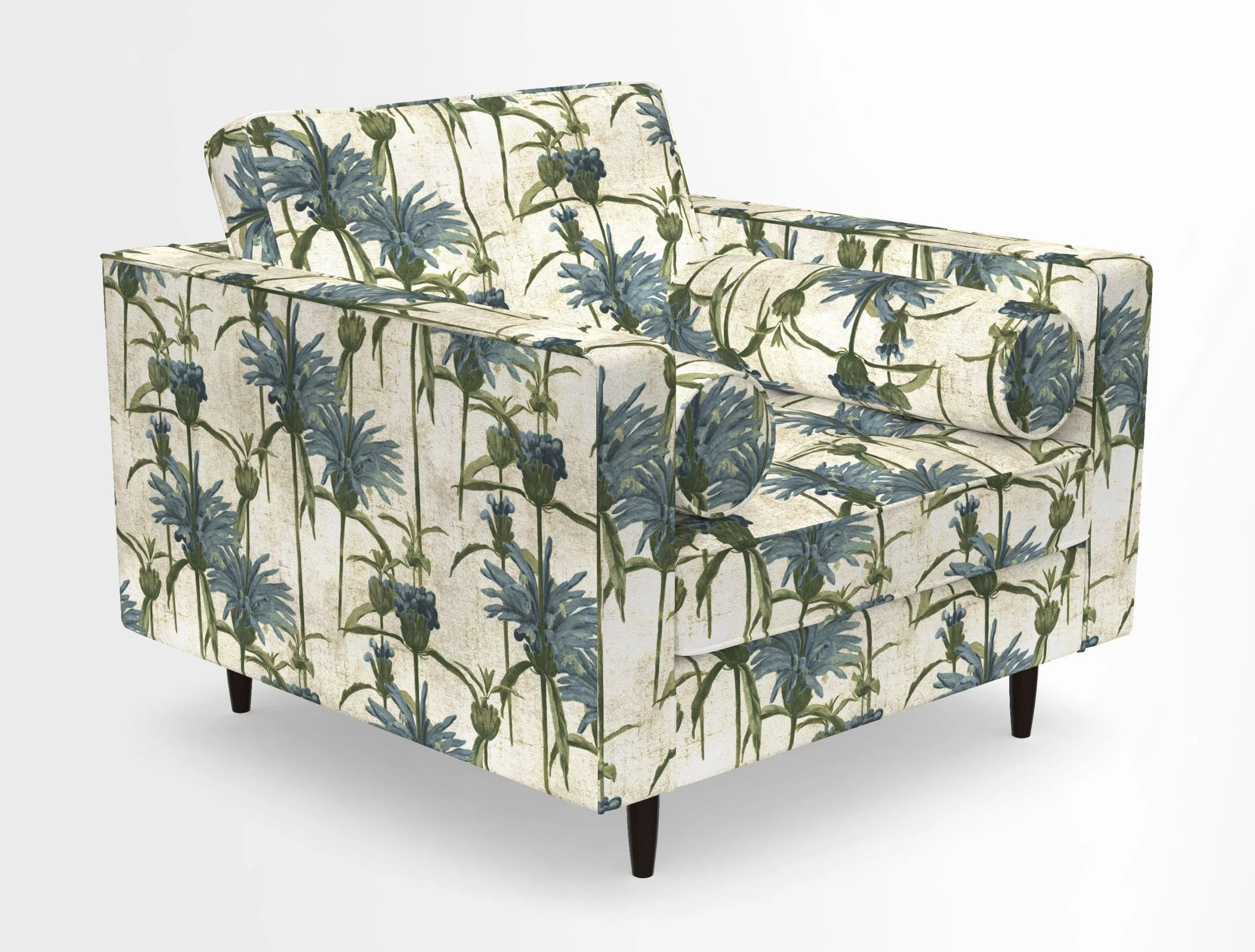 Marylebone Chair in Clever Tough And Eco Velvet Indigo