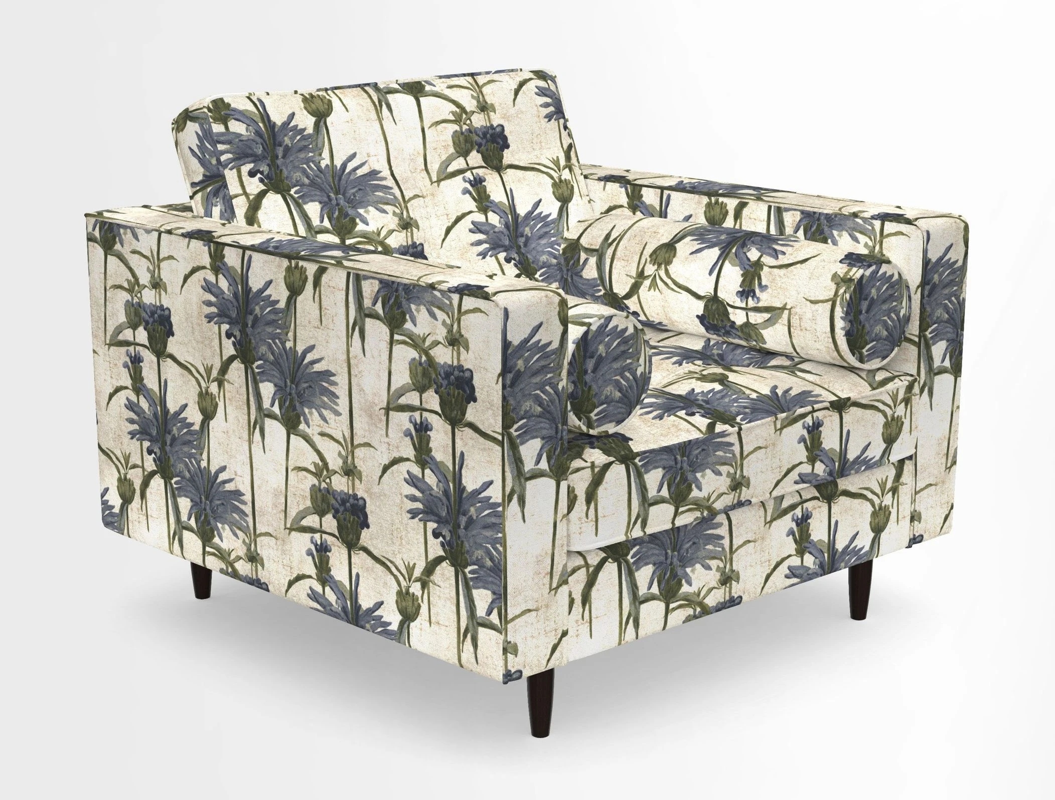 Marylebone Chair in Clever Tough And Eco Velvet Indigo