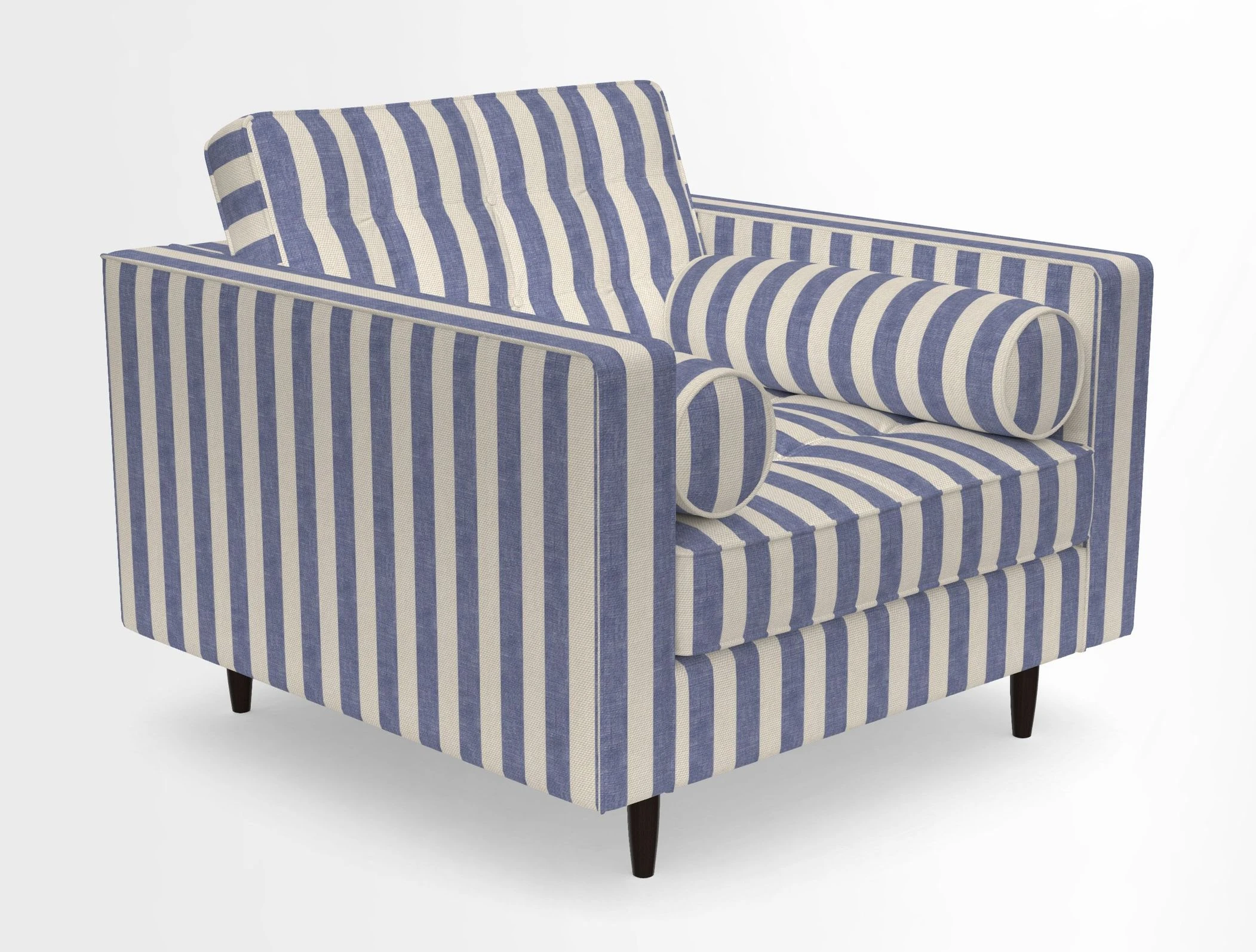 Marylebone Chair in Clever Tough And Eco Velvet Indigo