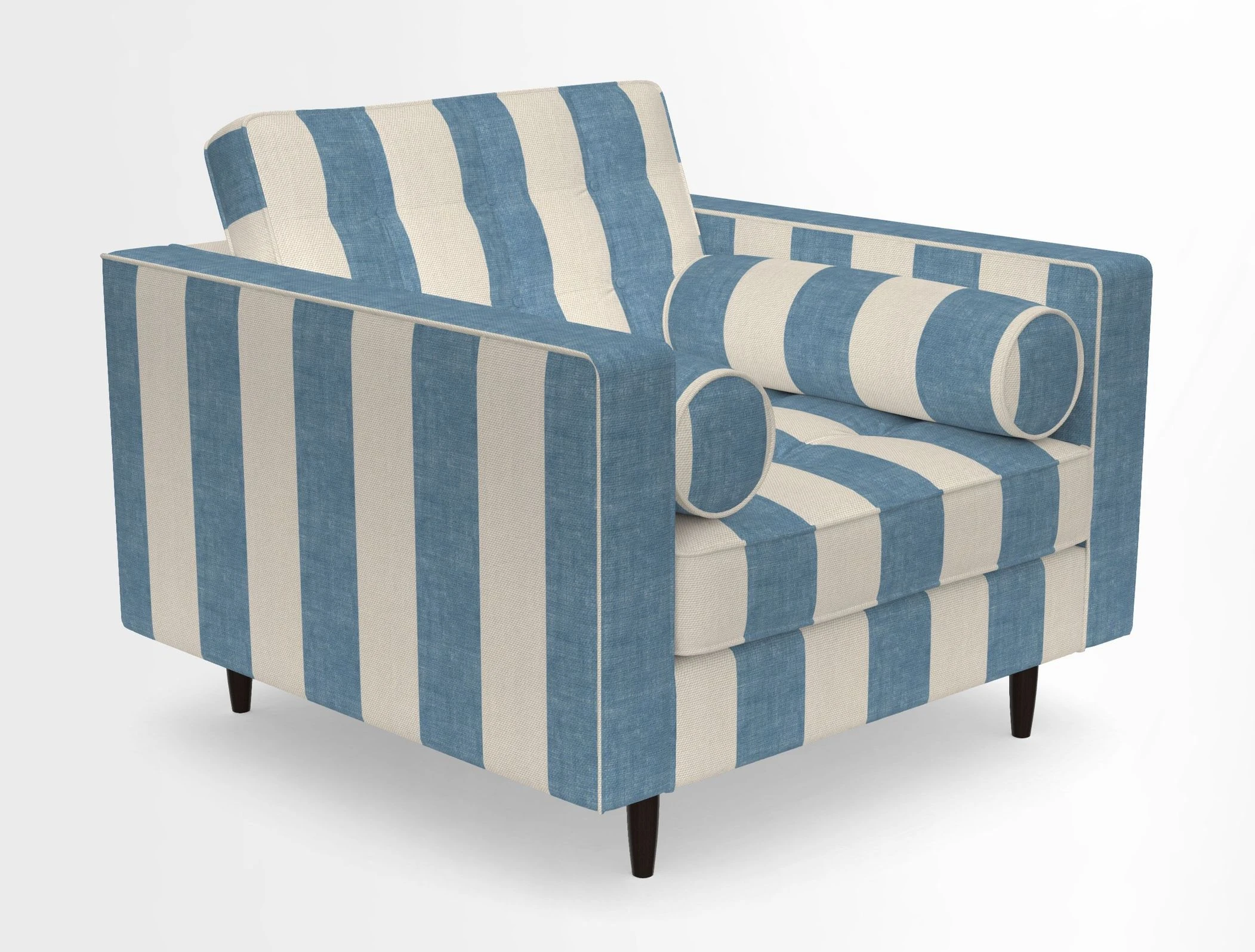 Marylebone Chair in Clever Tough And Eco Velvet Indigo