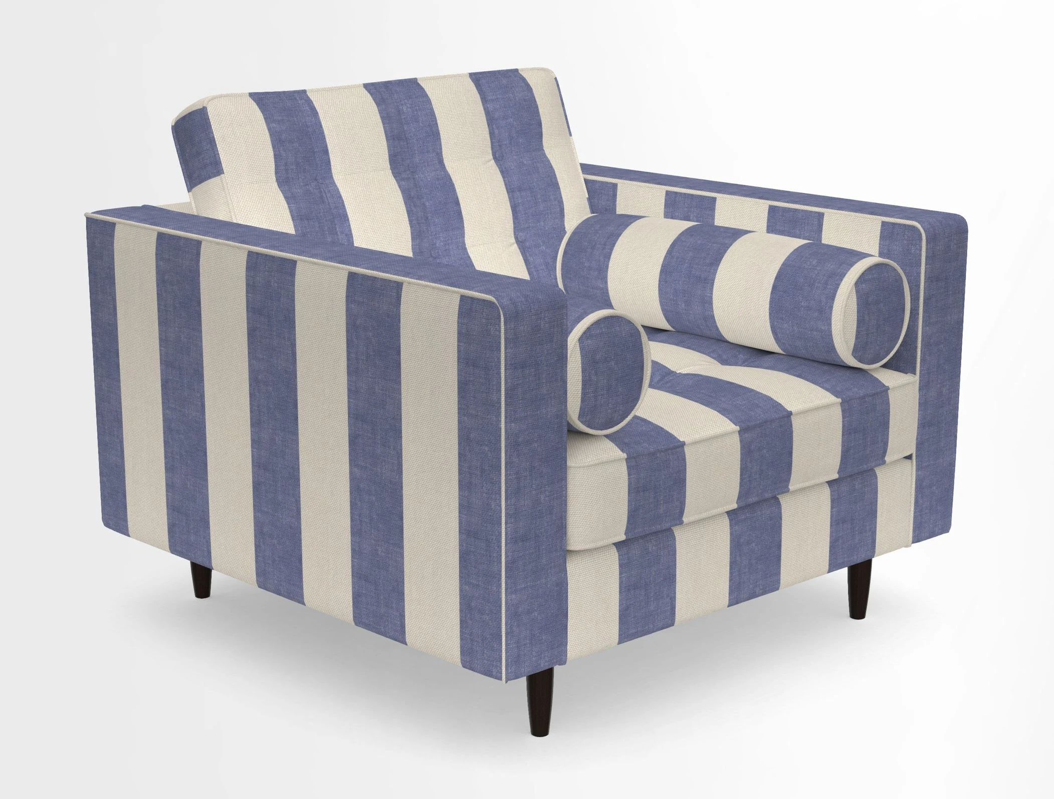 Marylebone Chair in Clever Tough And Eco Velvet Indigo