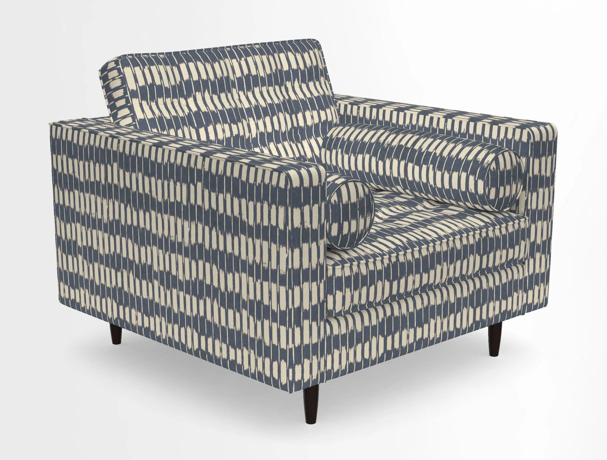 Marylebone Chair in Clever Tough And Eco Velvet Indigo