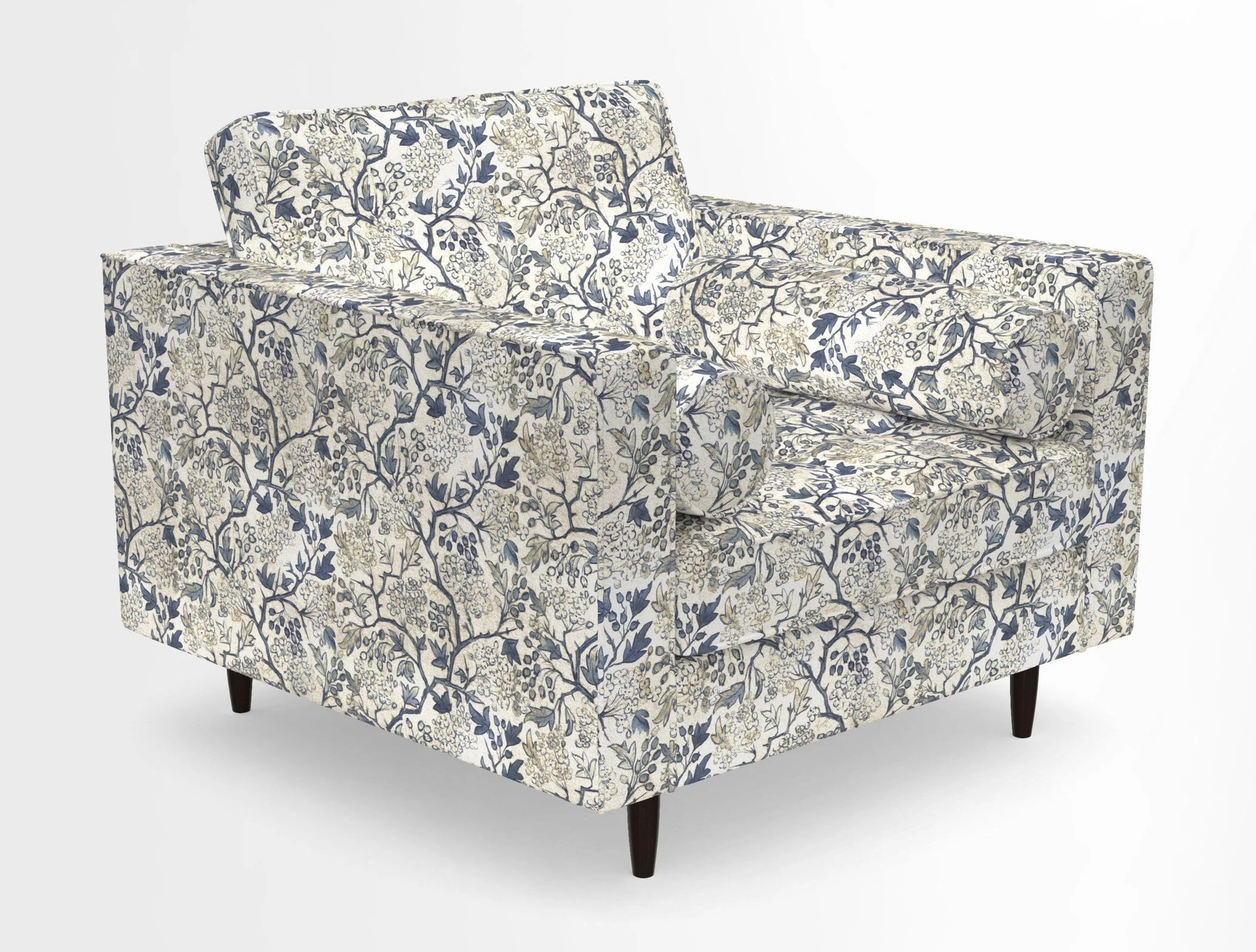 Marylebone Chair in Clever Tough And Eco Velvet Indigo