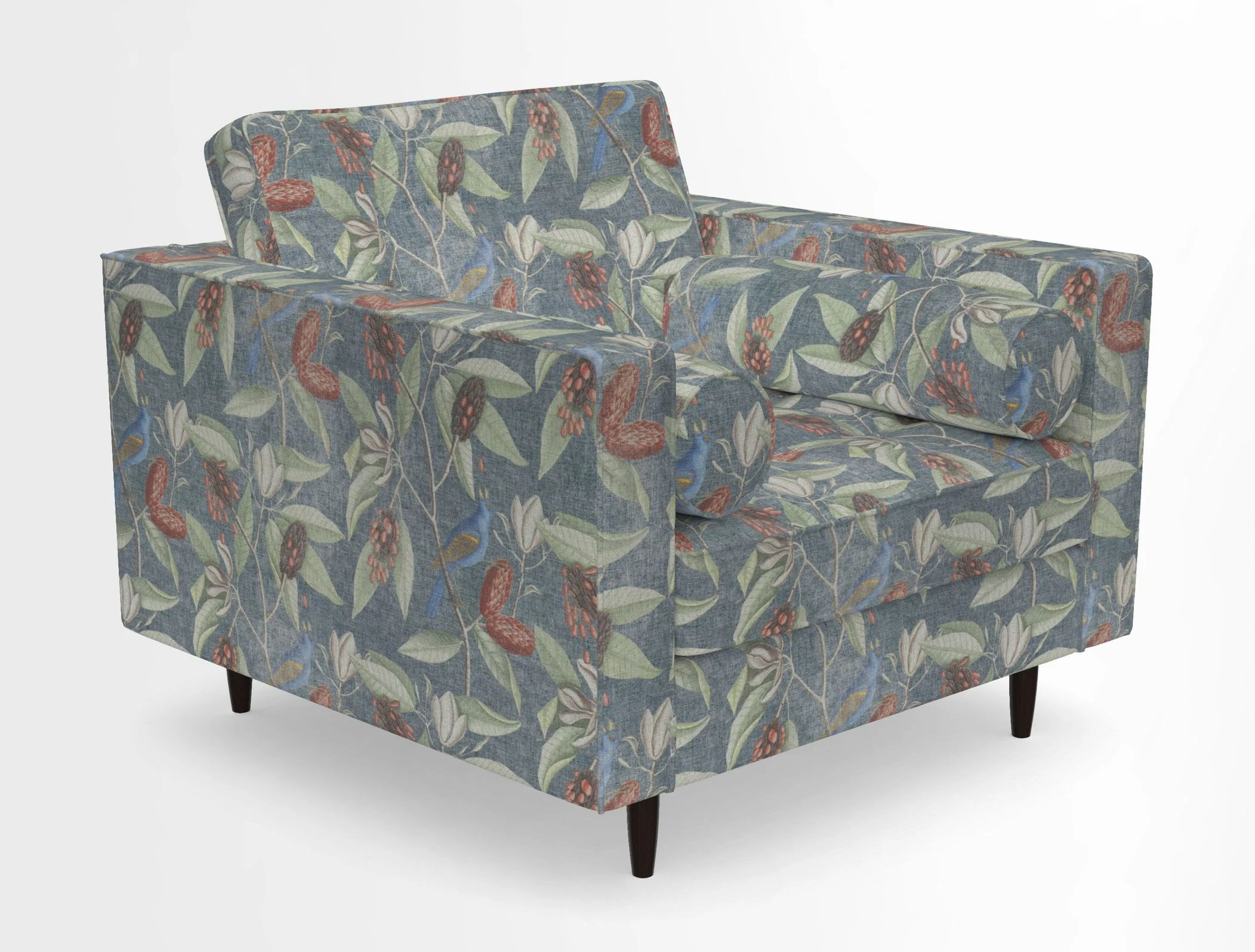 Marylebone Chair in Clever Tough And Eco Velvet Indigo