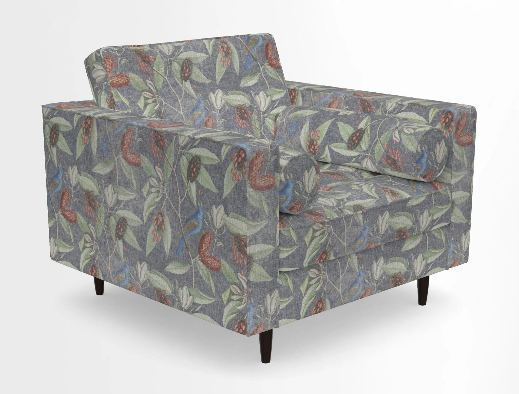 Marylebone Chair in Clever Tough And Eco Velvet Indigo