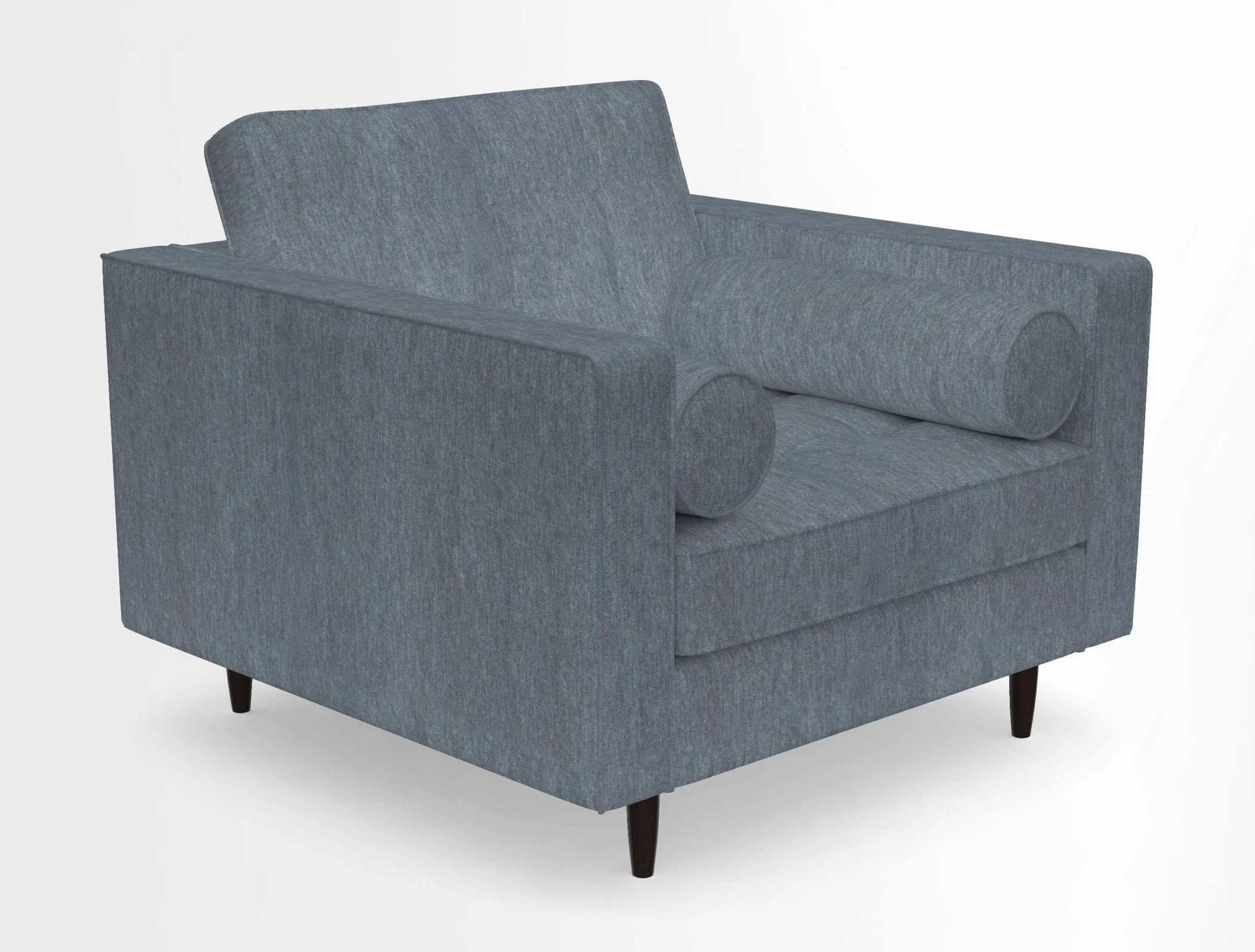 Marylebone Chair in Clever Tough And Eco Velvet Indigo