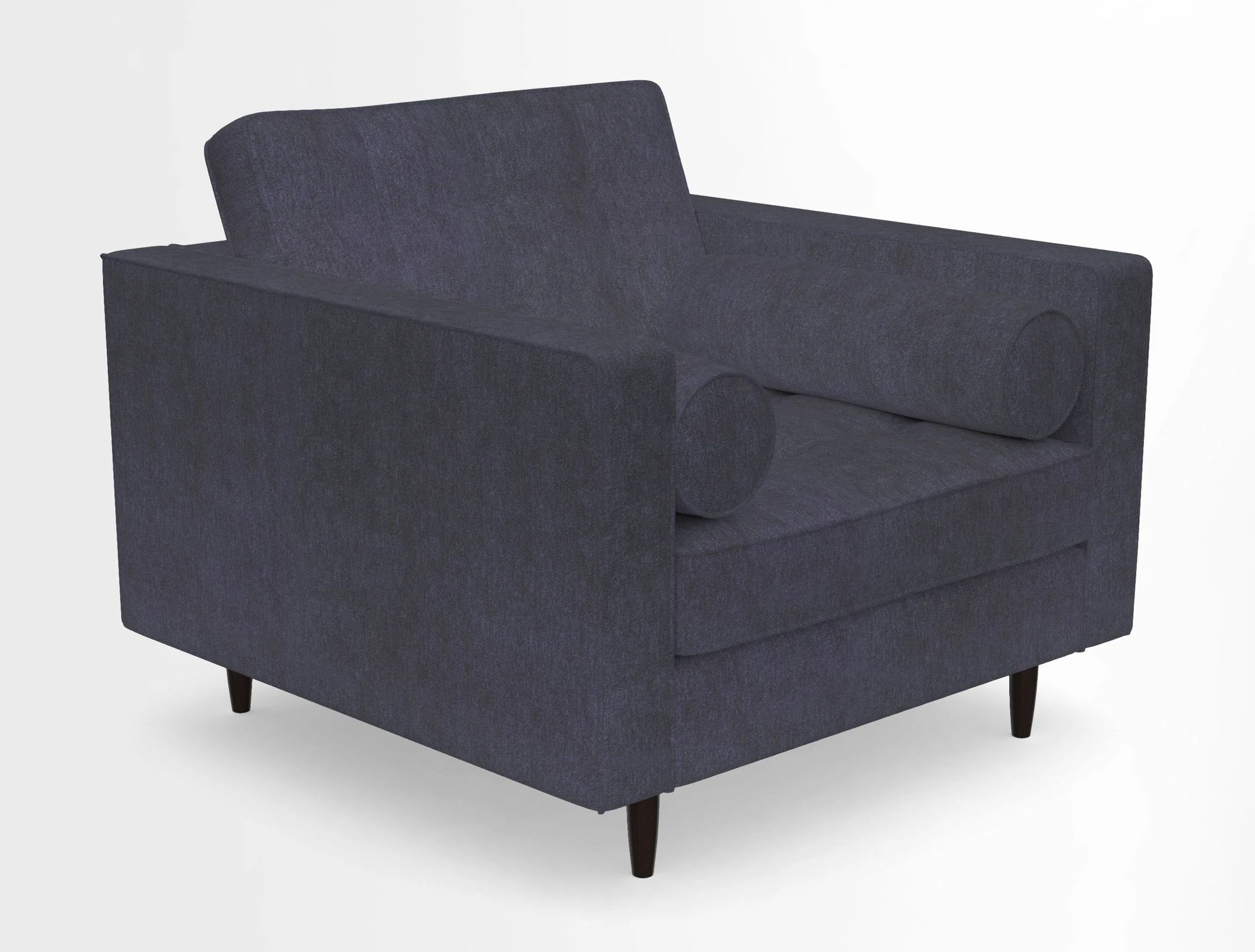 Marylebone Chair in Clever Tough And Eco Velvet Indigo