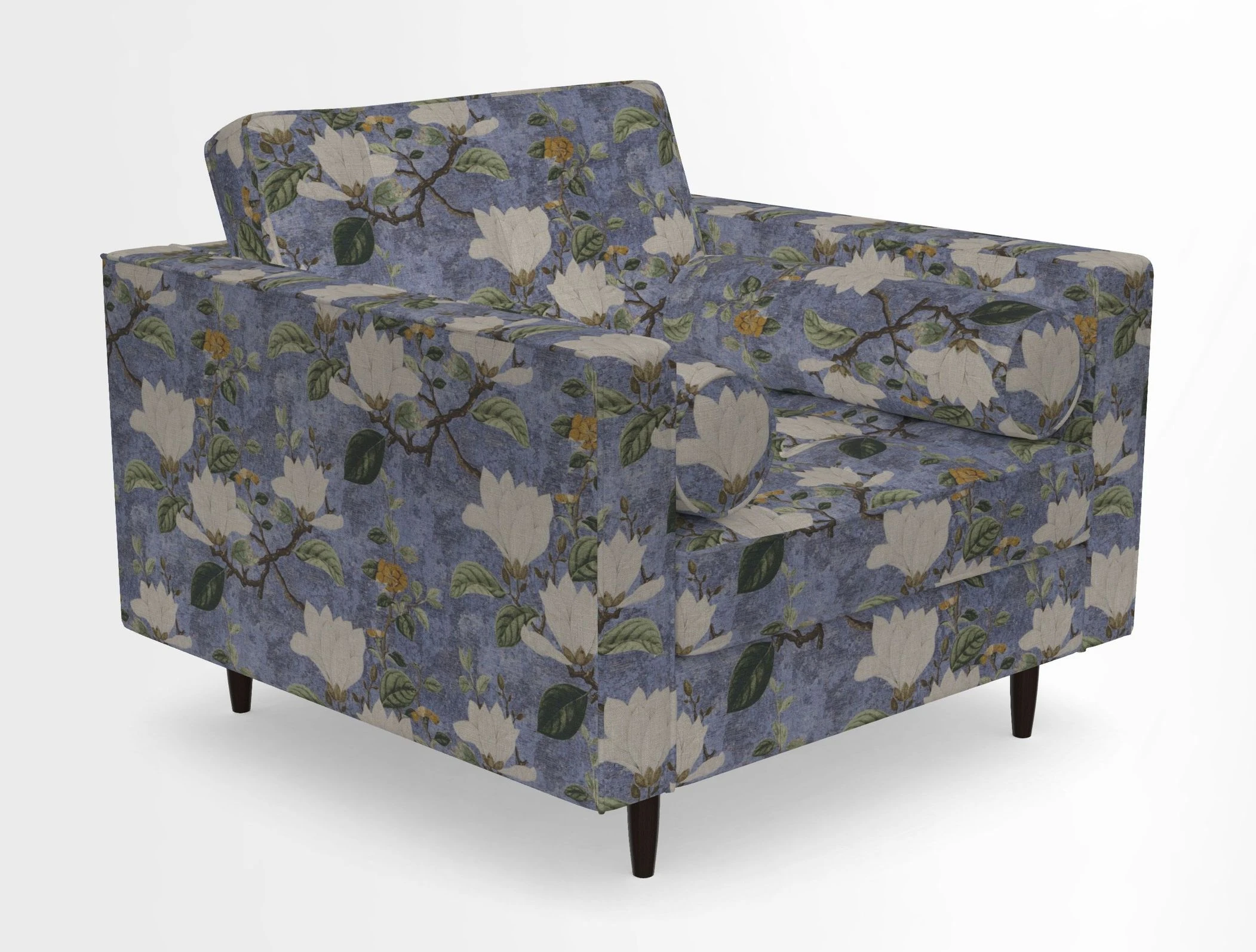 Marylebone Chair in Clever Tough And Eco Velvet Indigo